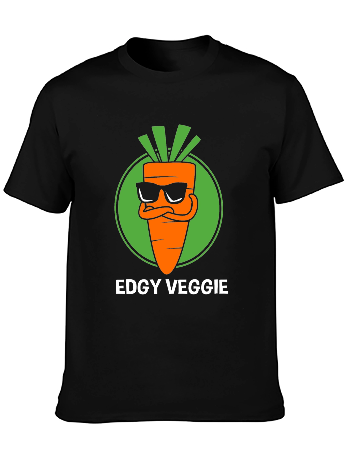 Edgy Veggie T-Shirt - Cool Carrot Graphic Tee