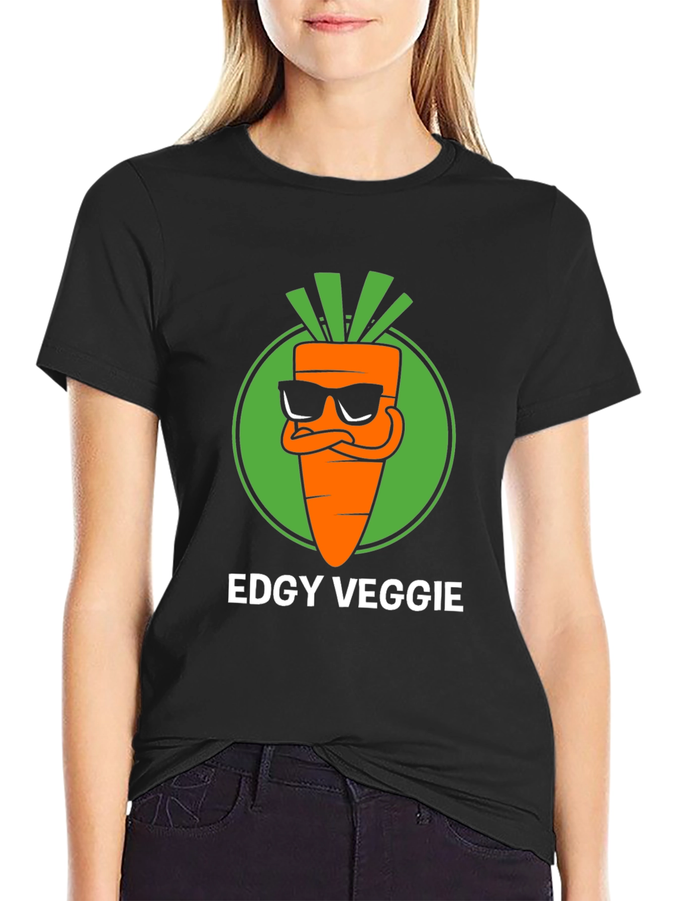 Edgy Veggie T-Shirt - Cool Carrot Graphic Tee