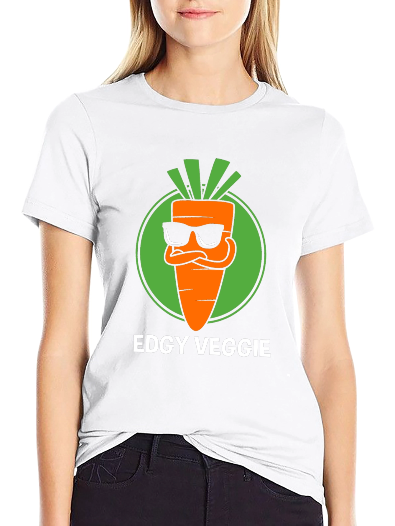 Edgy Veggie T-Shirt - Cool Carrot Graphic Tee
