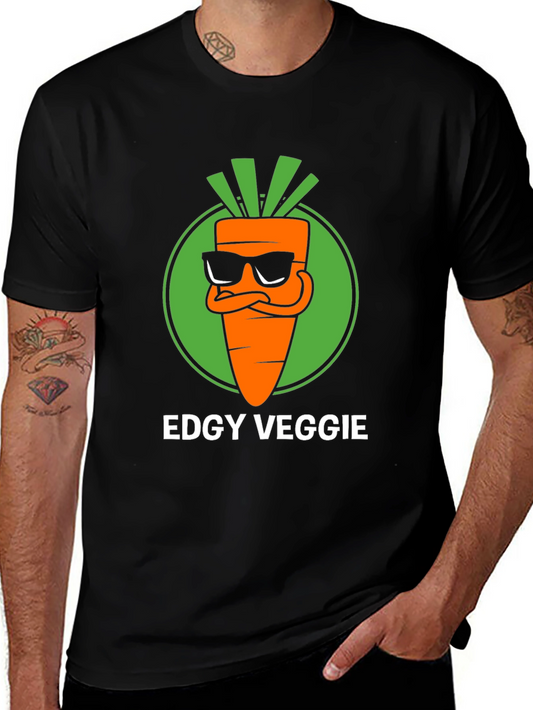 Edgy Veggie T-Shirt - Cool Carrot Graphic Tee