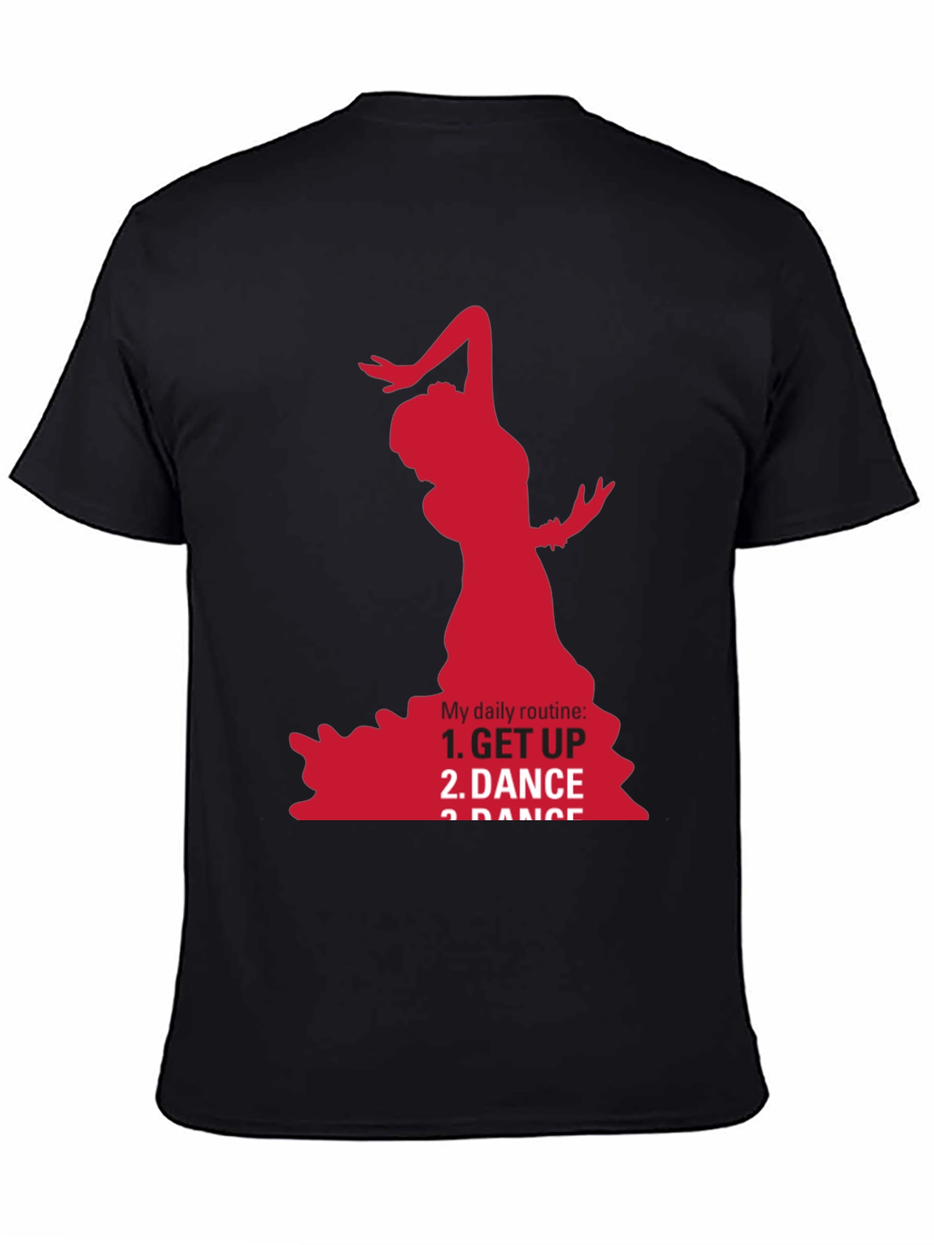 Flamenco Dancer Graphic Tee - Daily Routine T-Shirt