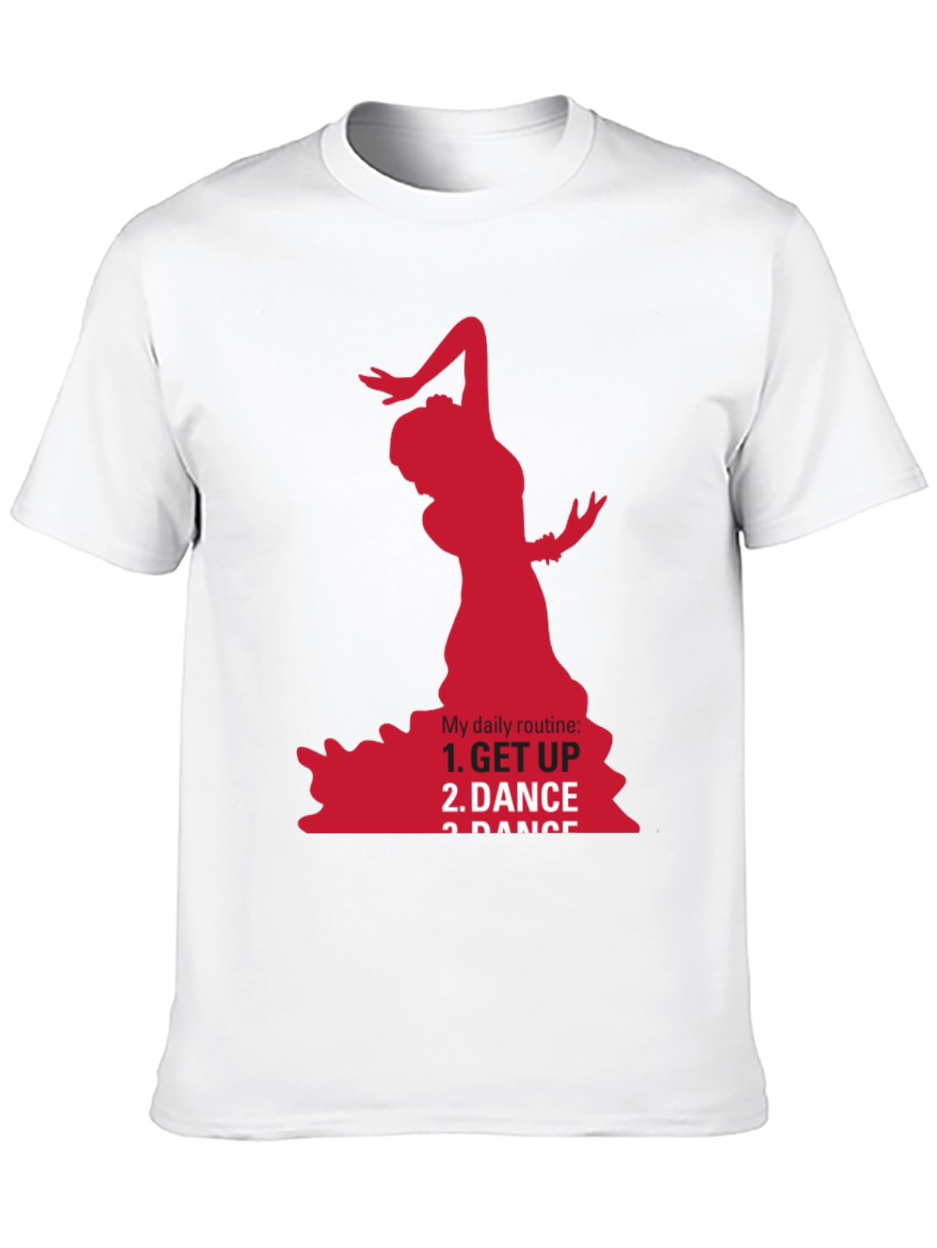 Flamenco Dancer Graphic Tee - Daily Routine T-Shirt