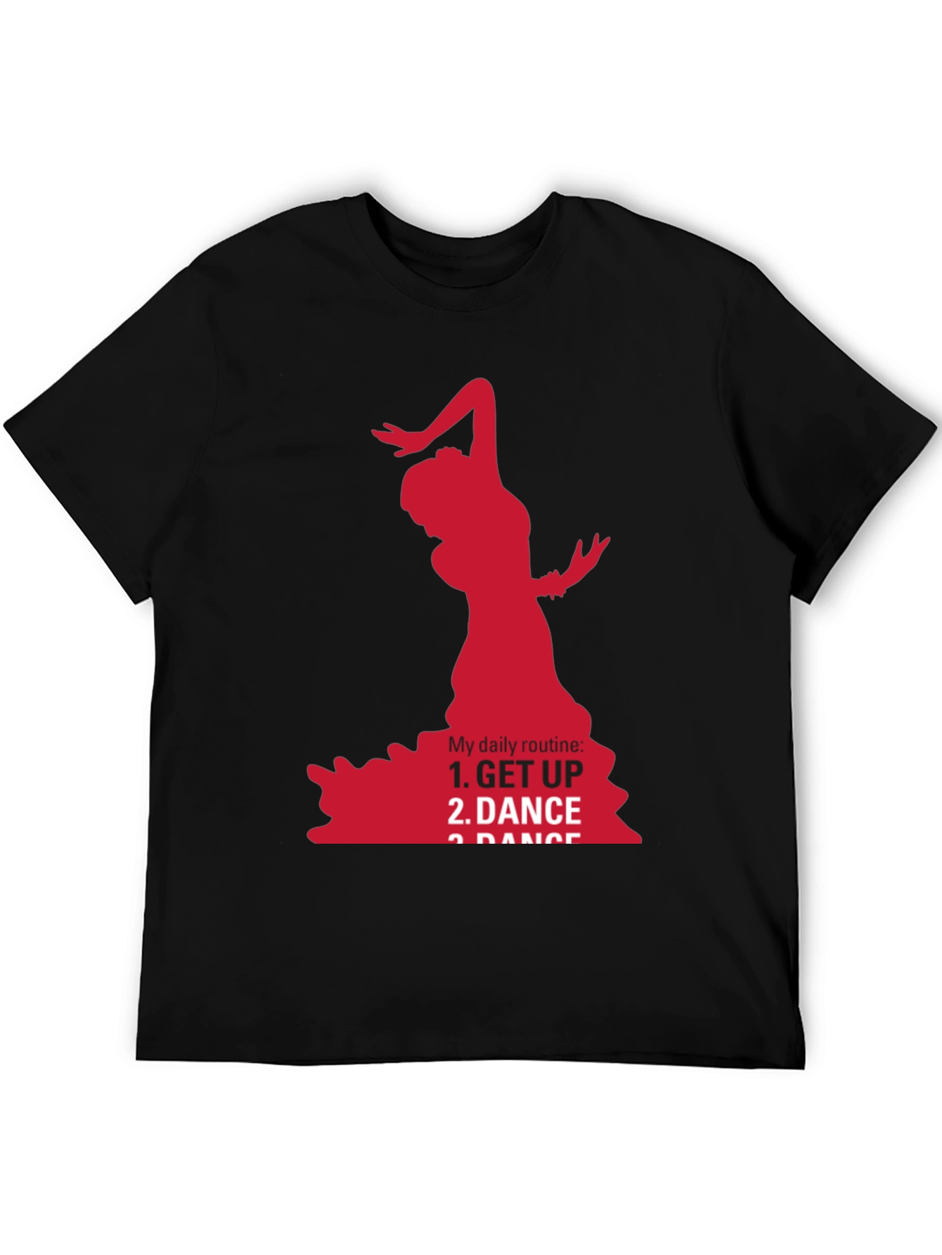 Flamenco Dancer Graphic Tee - Daily Routine T-Shirt