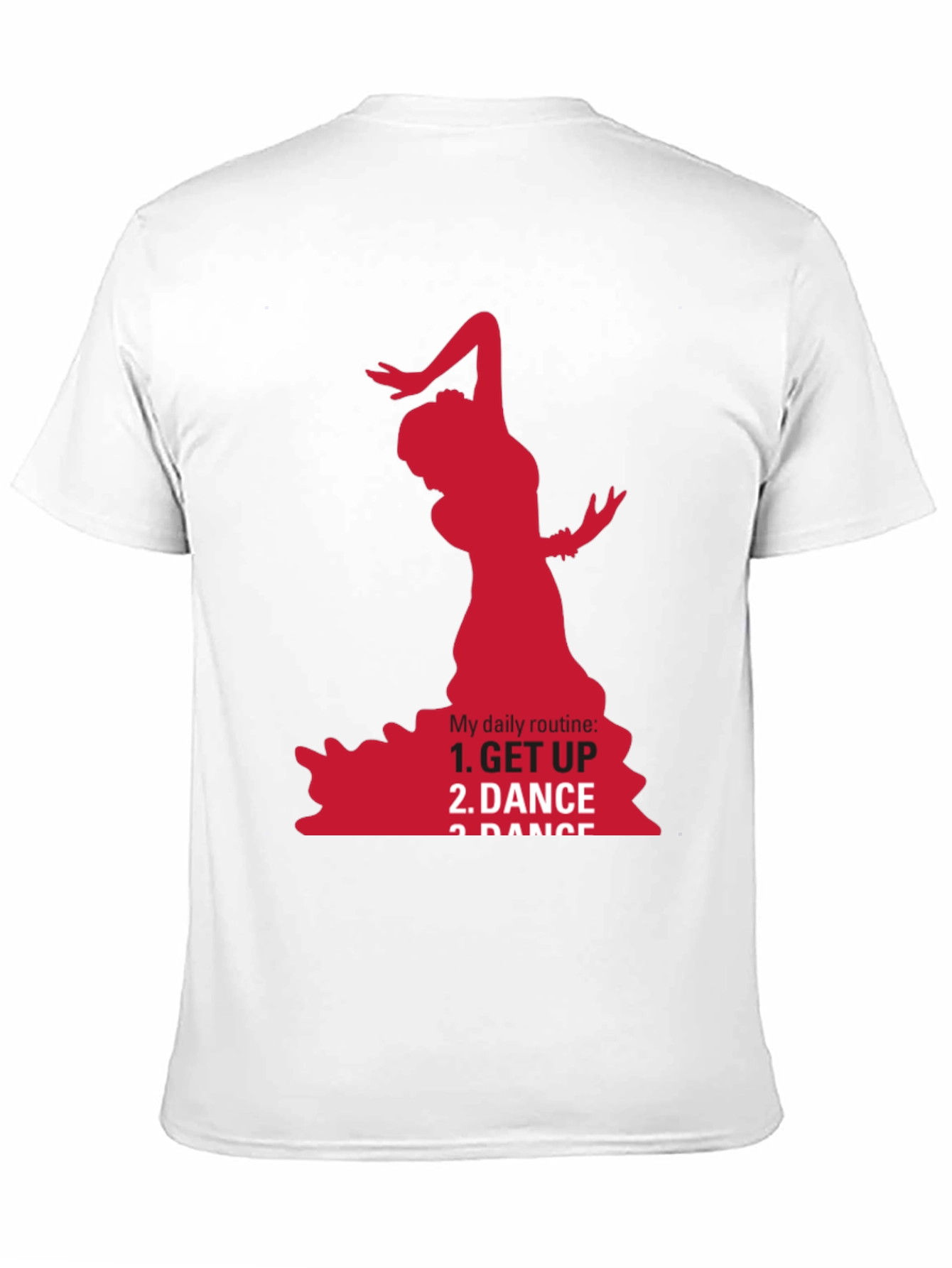 Flamenco Dancer Graphic Tee - Daily Routine T-Shirt