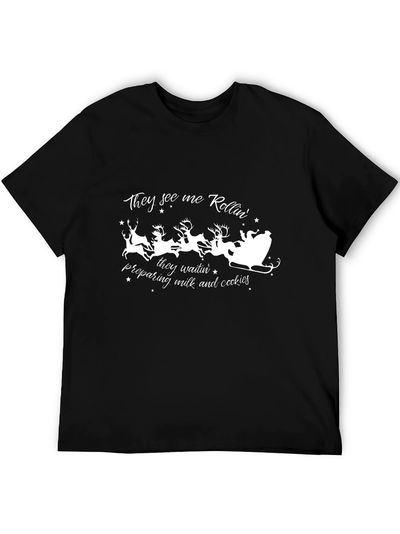 Santa Sleigh Christmas T-Shirt