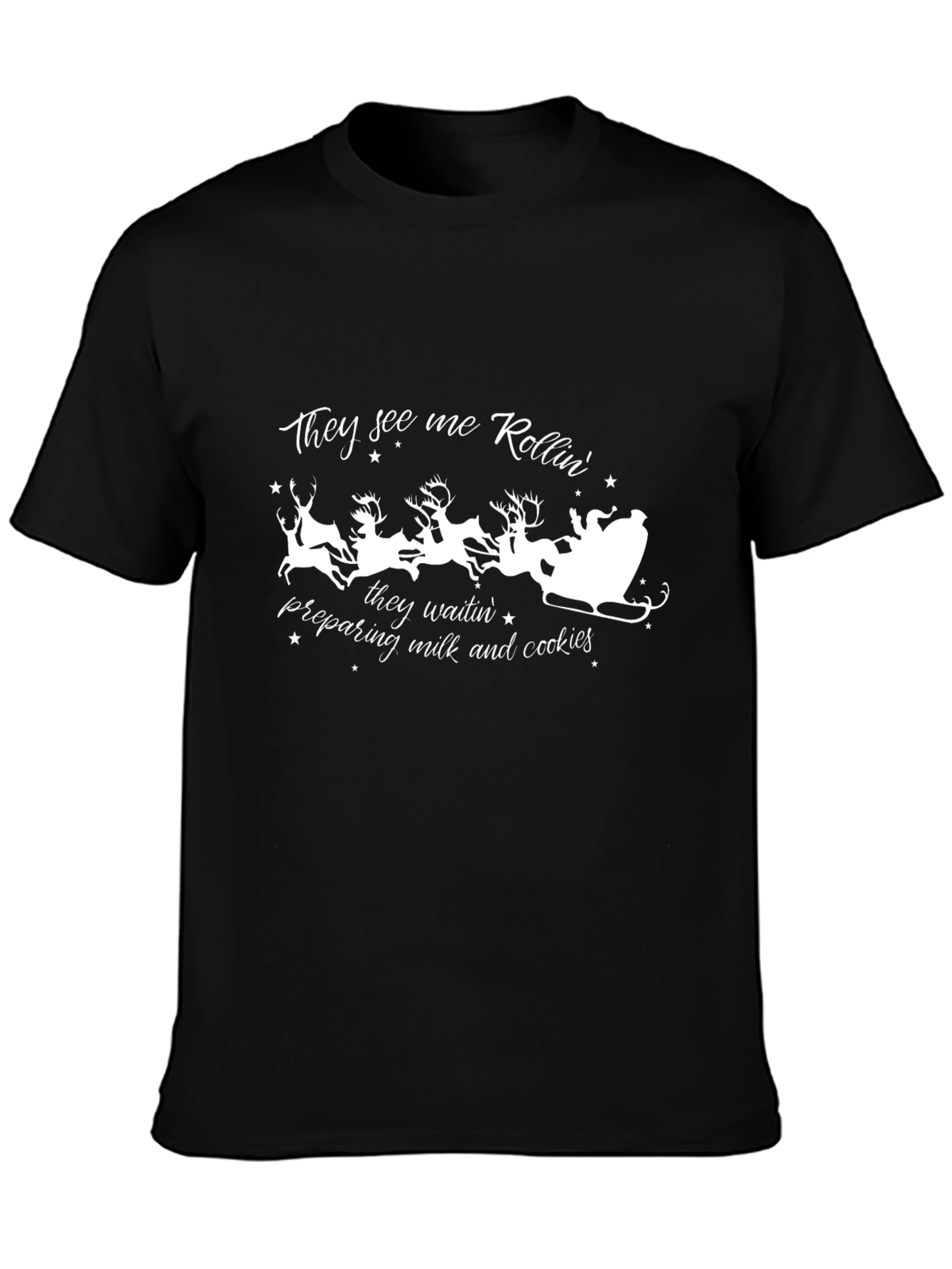 Santa Sleigh Christmas T-Shirt