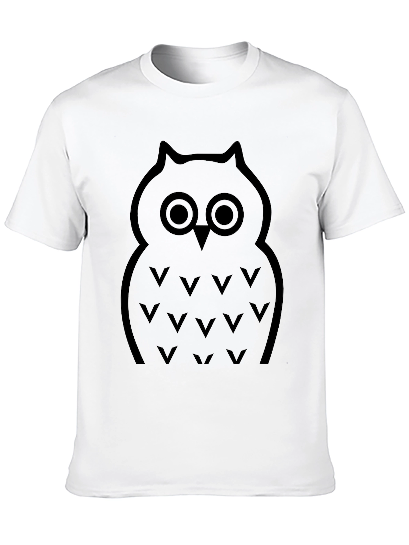 Owl Graphic Tee - Classic Black Cotton T-Shirt