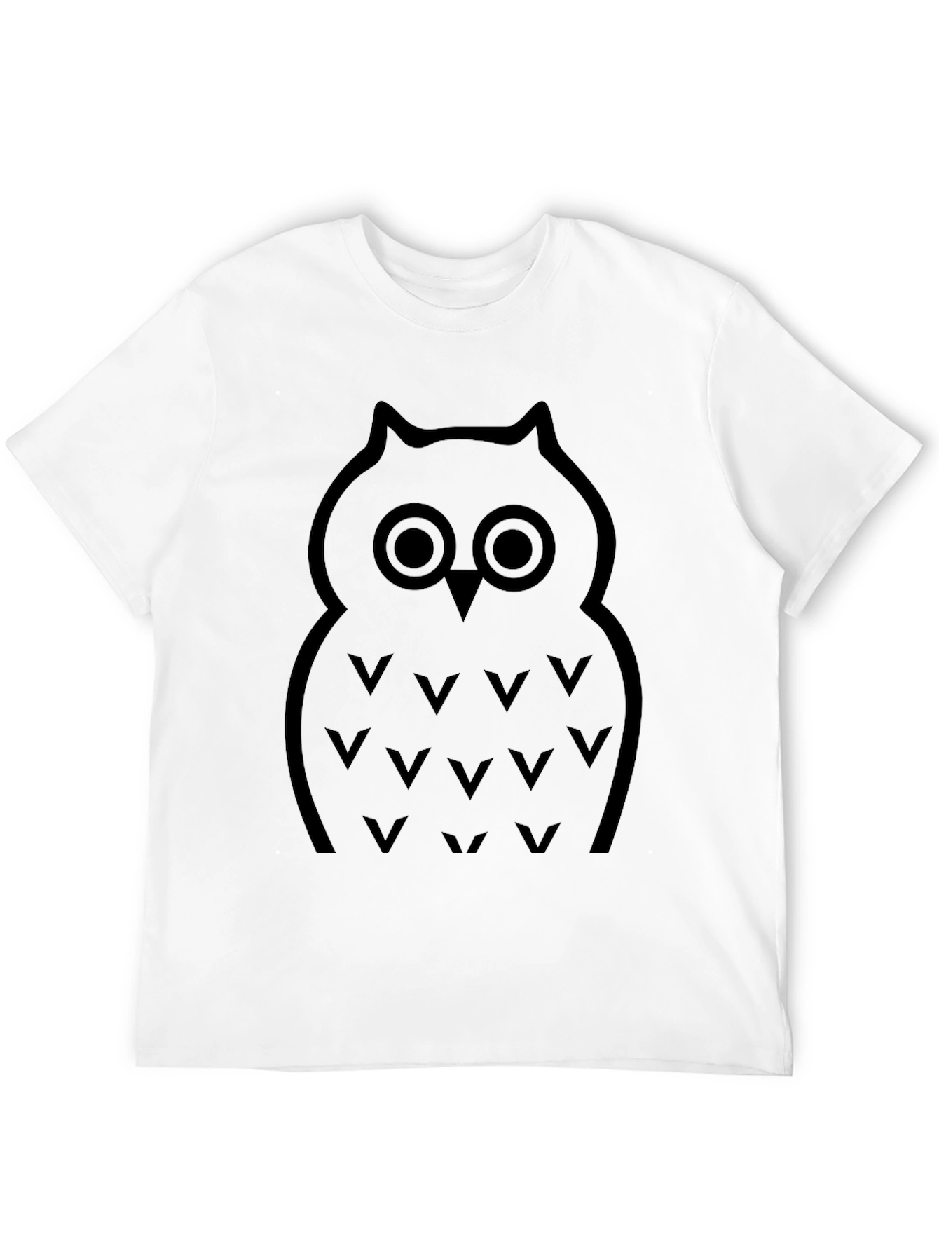 Owl Graphic Tee - Classic Black Cotton T-Shirt