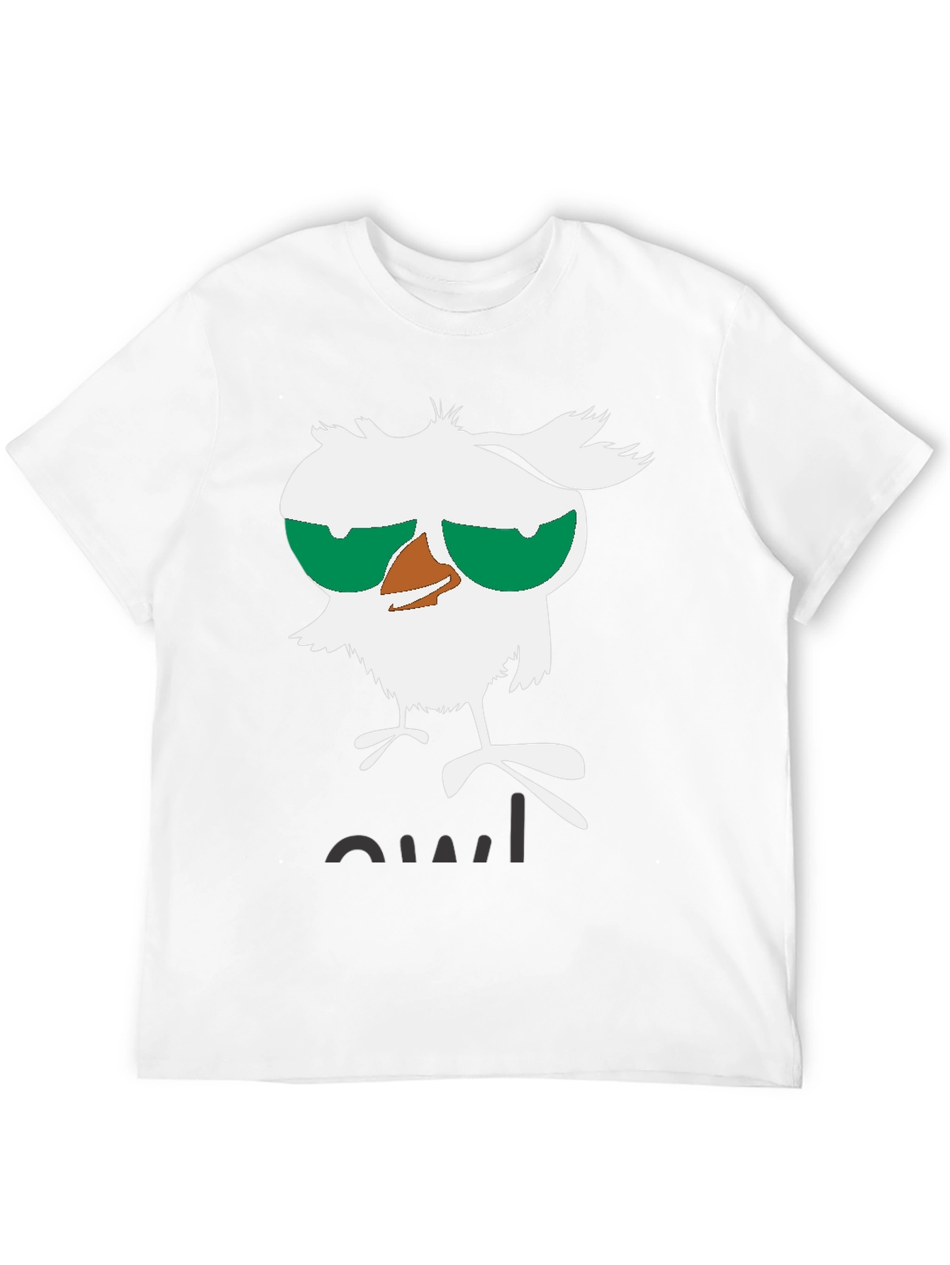 Funny Owl Graphic Tee - Unisex Black T-Shirt