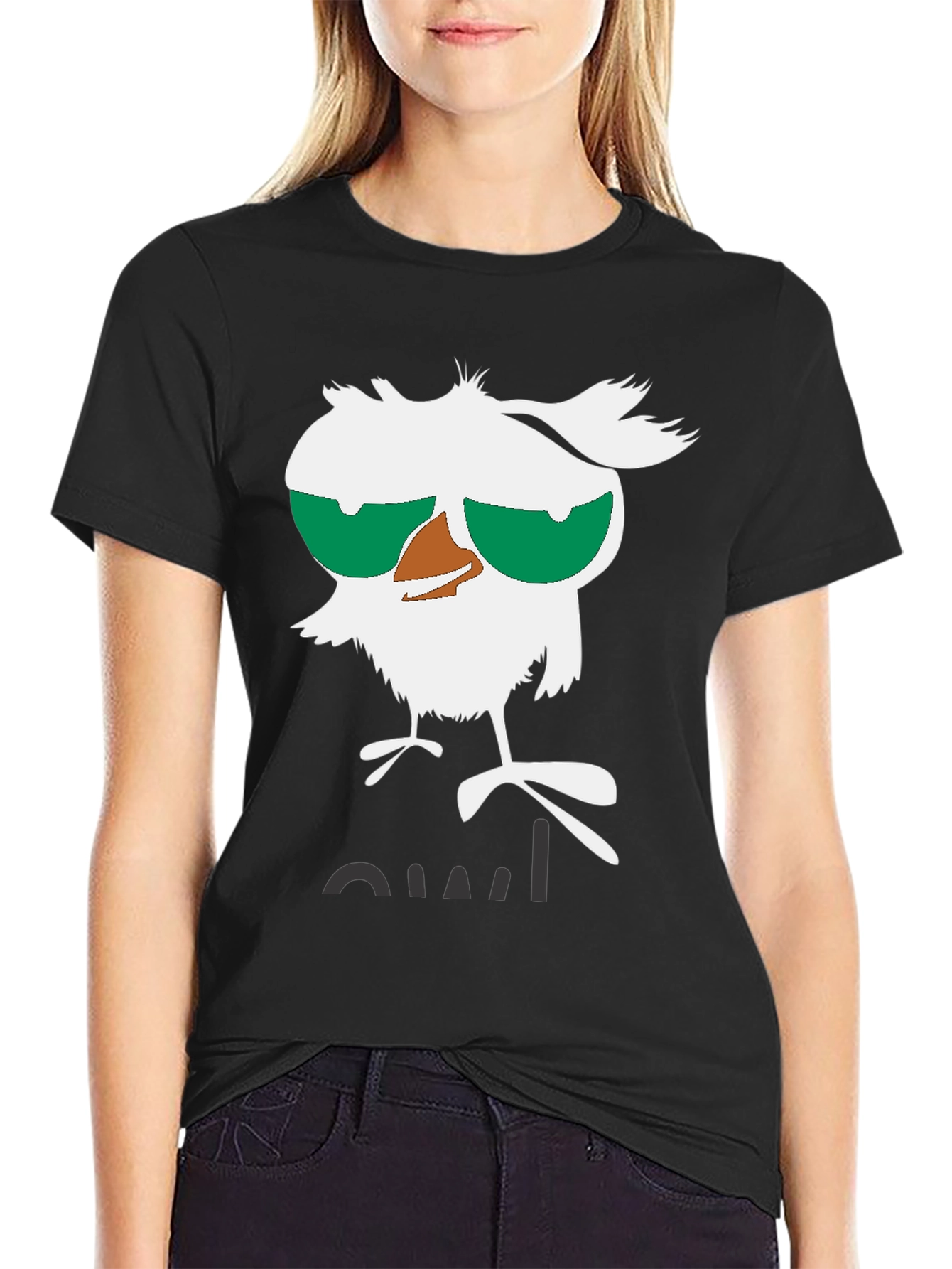 Funny Owl Graphic Tee - Unisex Black T-Shirt