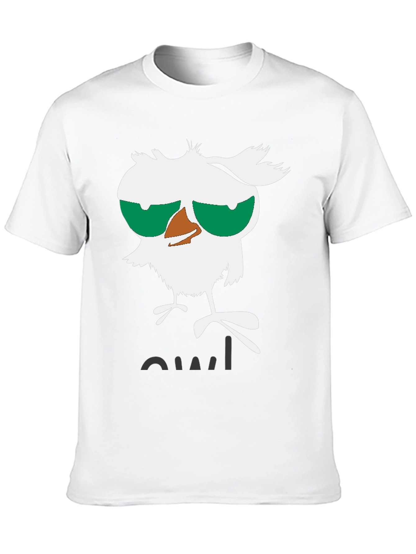 Funny Owl Graphic Tee - Unisex Black T-Shirt