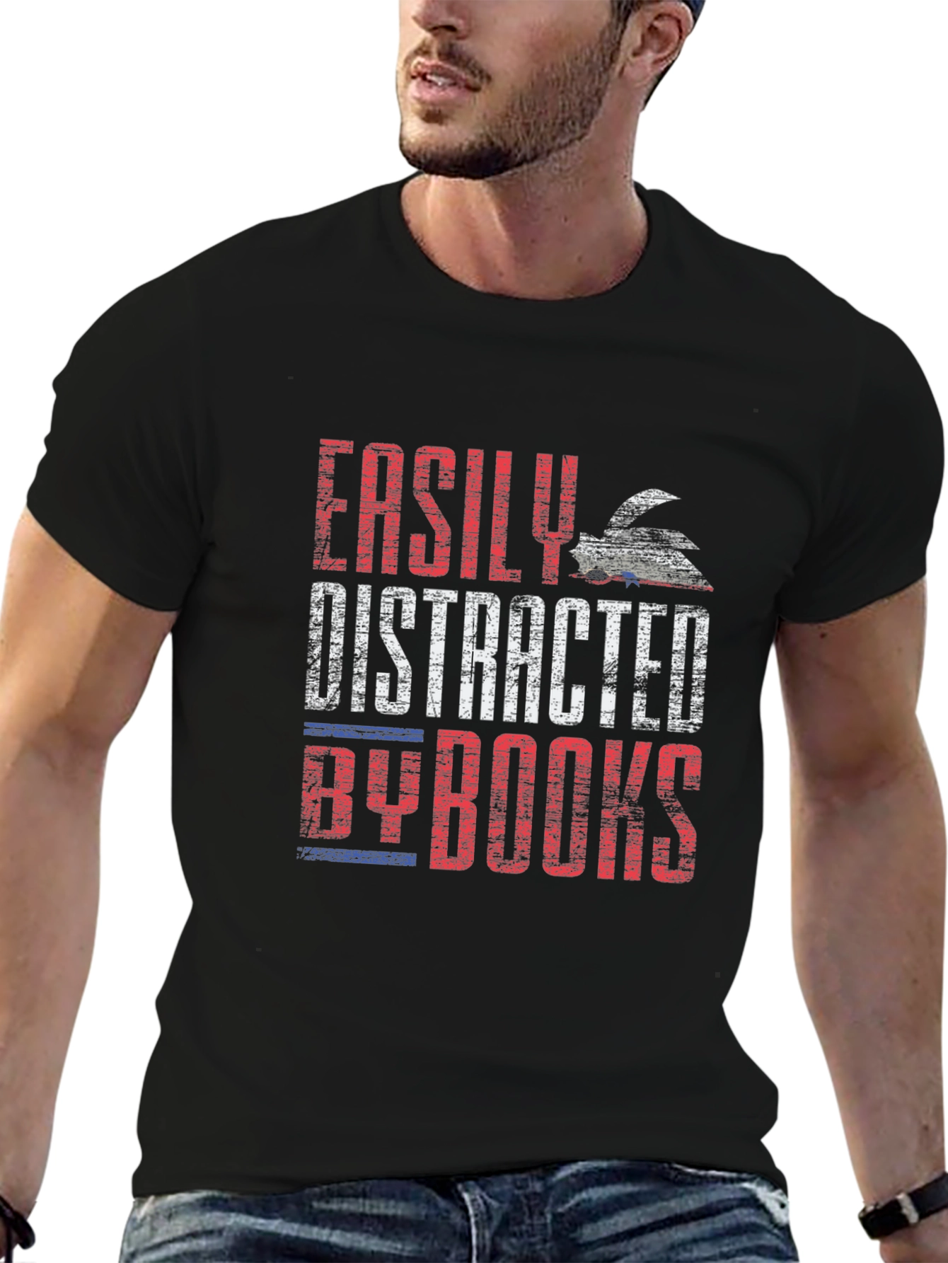 Easily Distracted By Books T-Shirt