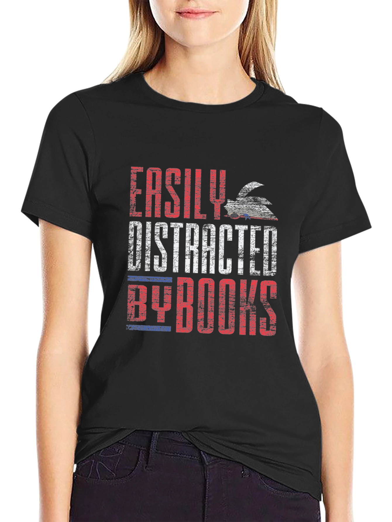 Easily Distracted By Books T-Shirt