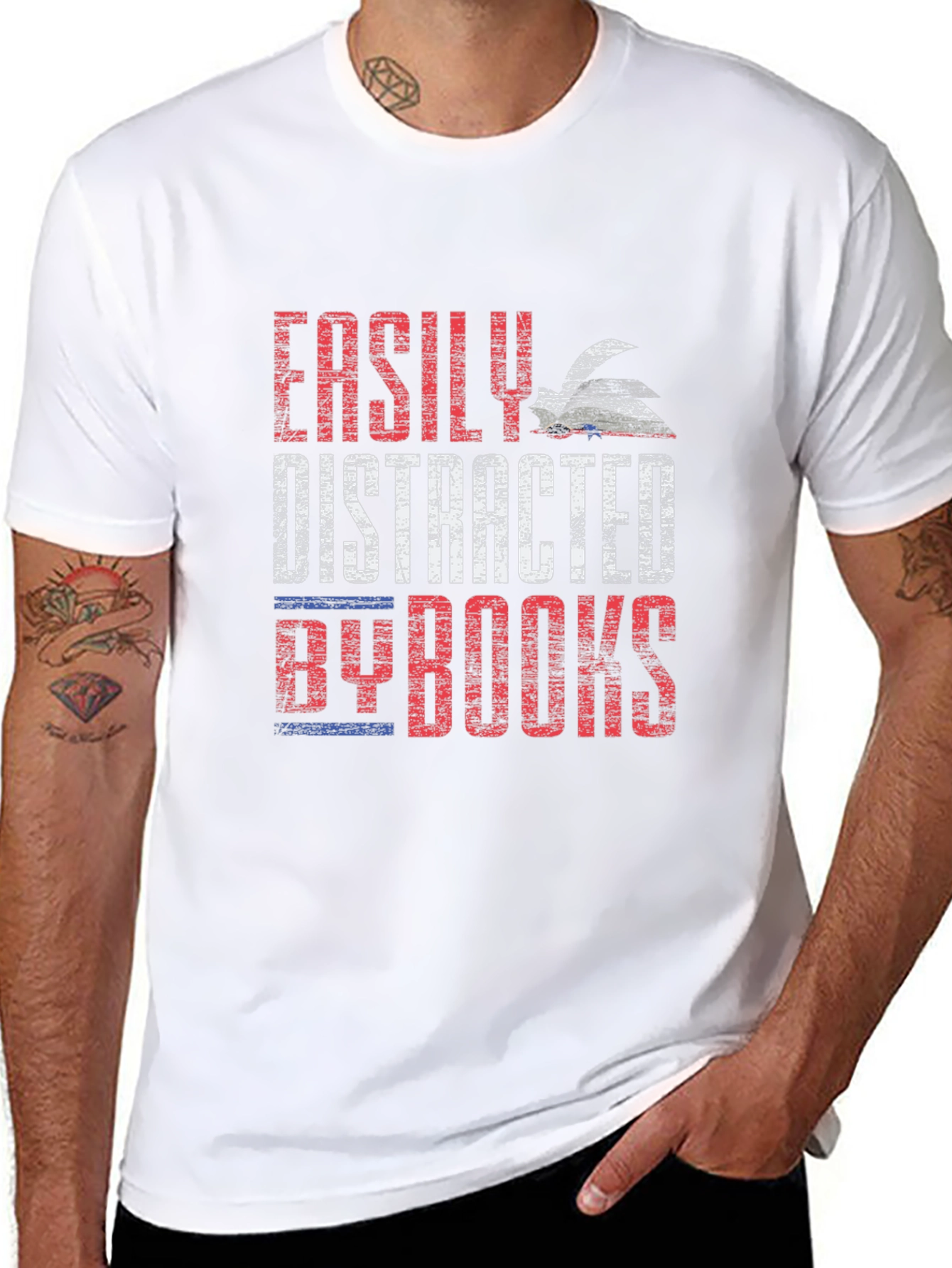 Easily Distracted By Books T-Shirt