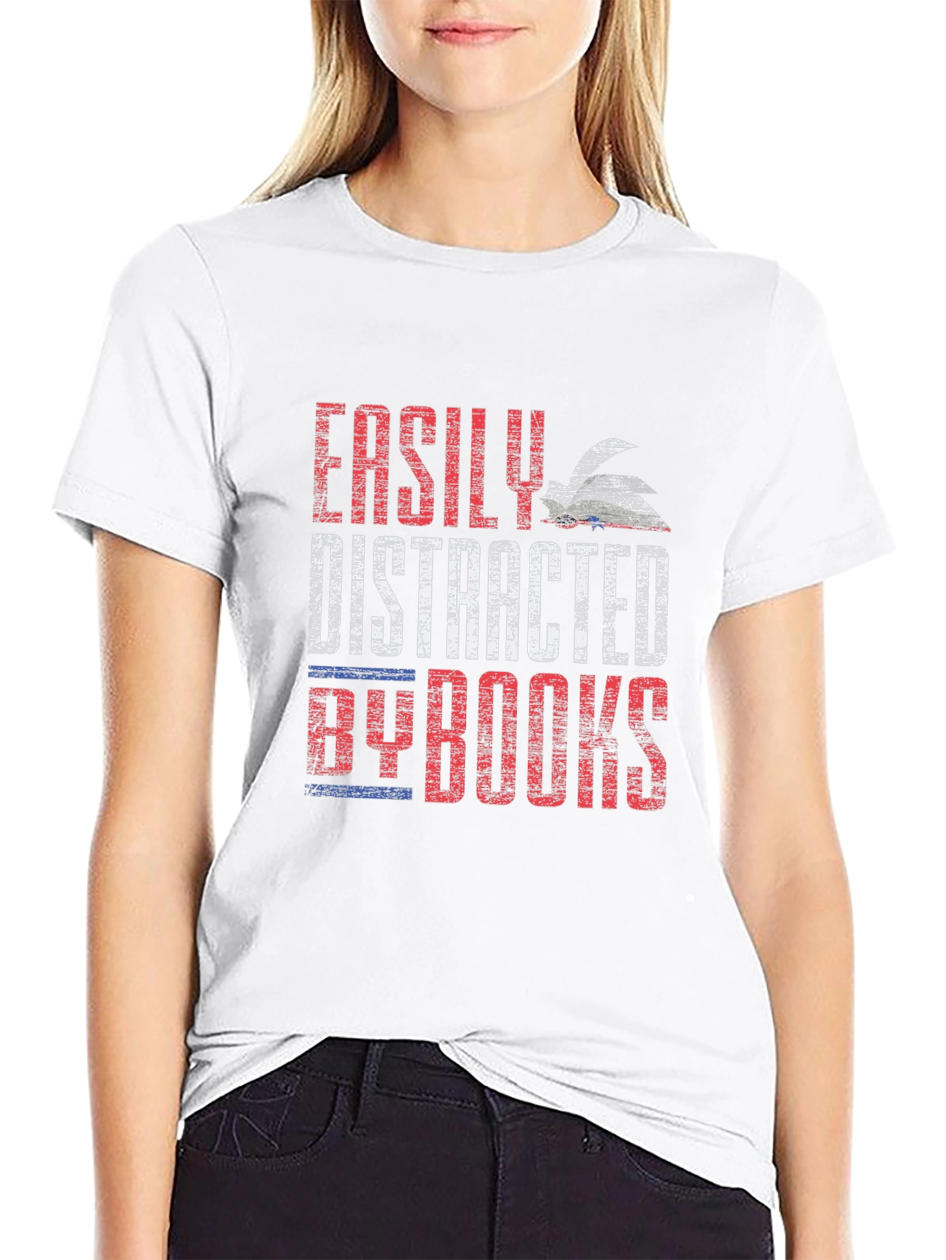 Easily Distracted By Books T-Shirt