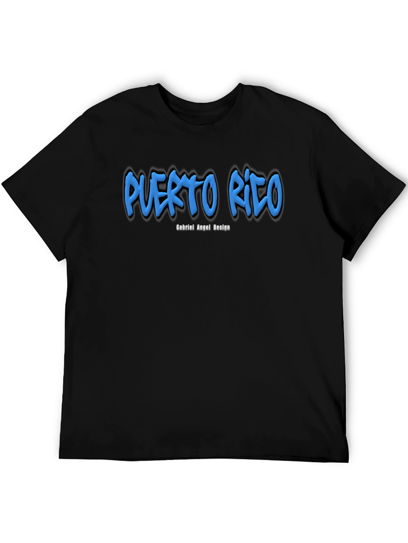 Puerto Rico Design Mens T-Shirt - Black