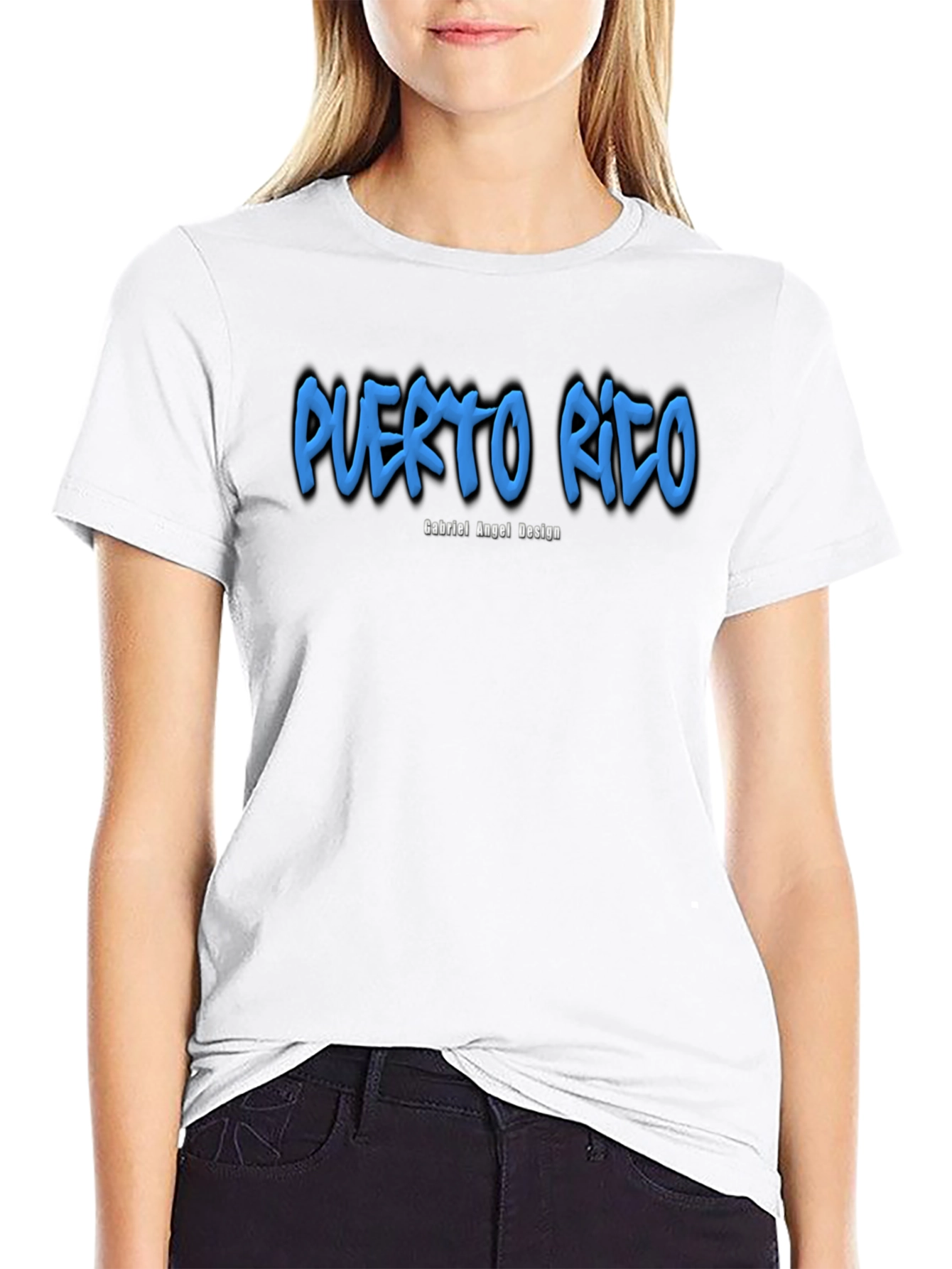 Puerto Rico Design Mens T-Shirt - Black