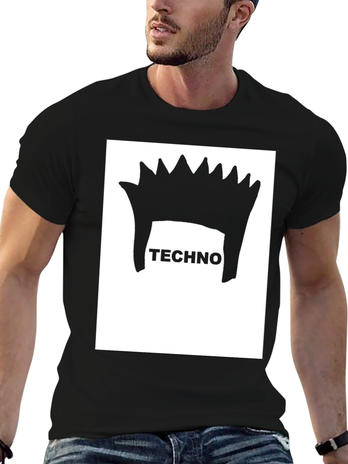 Techno Crown T-Shirt - Unique Graphic Tee