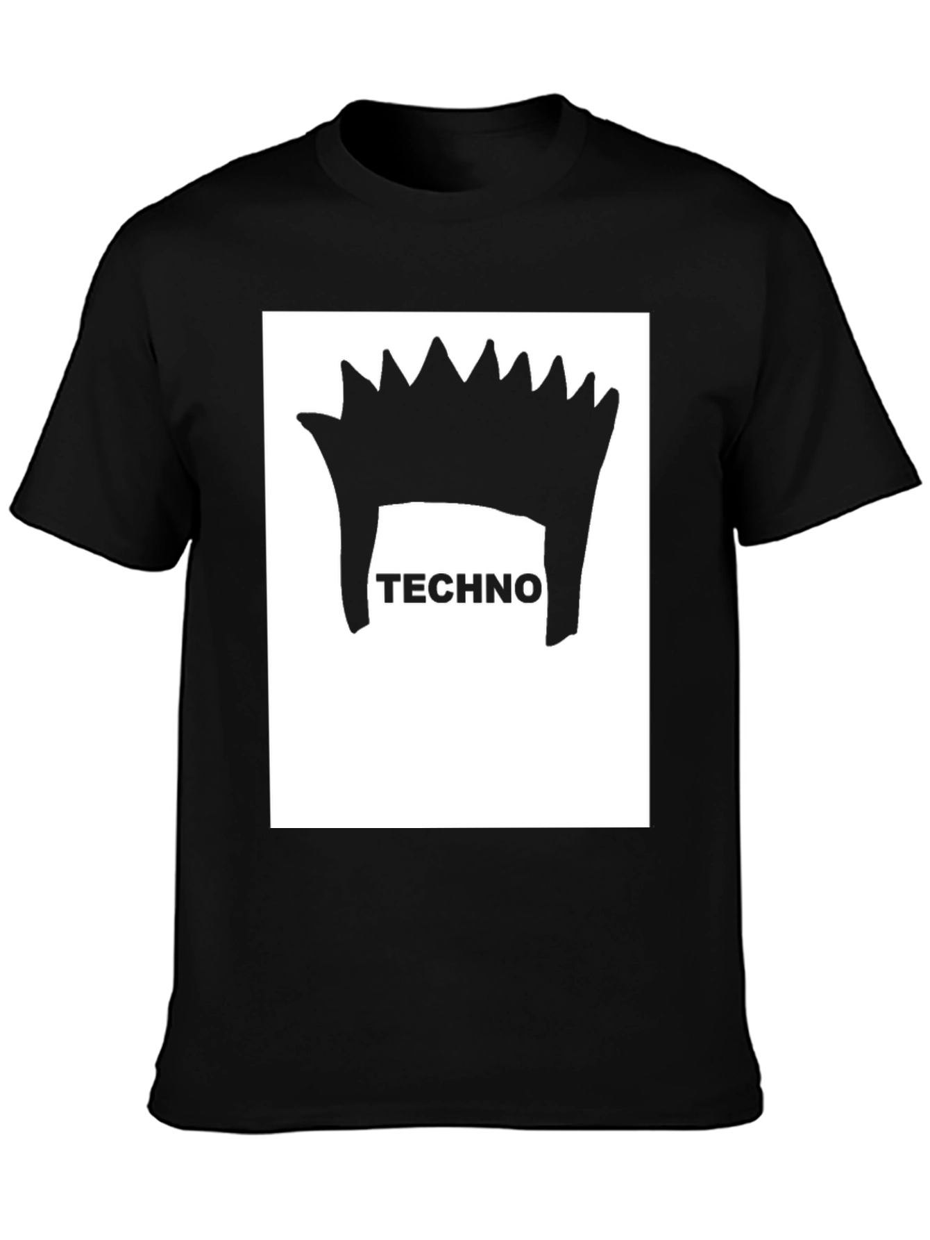 Techno Crown T-Shirt - Unique Graphic Tee