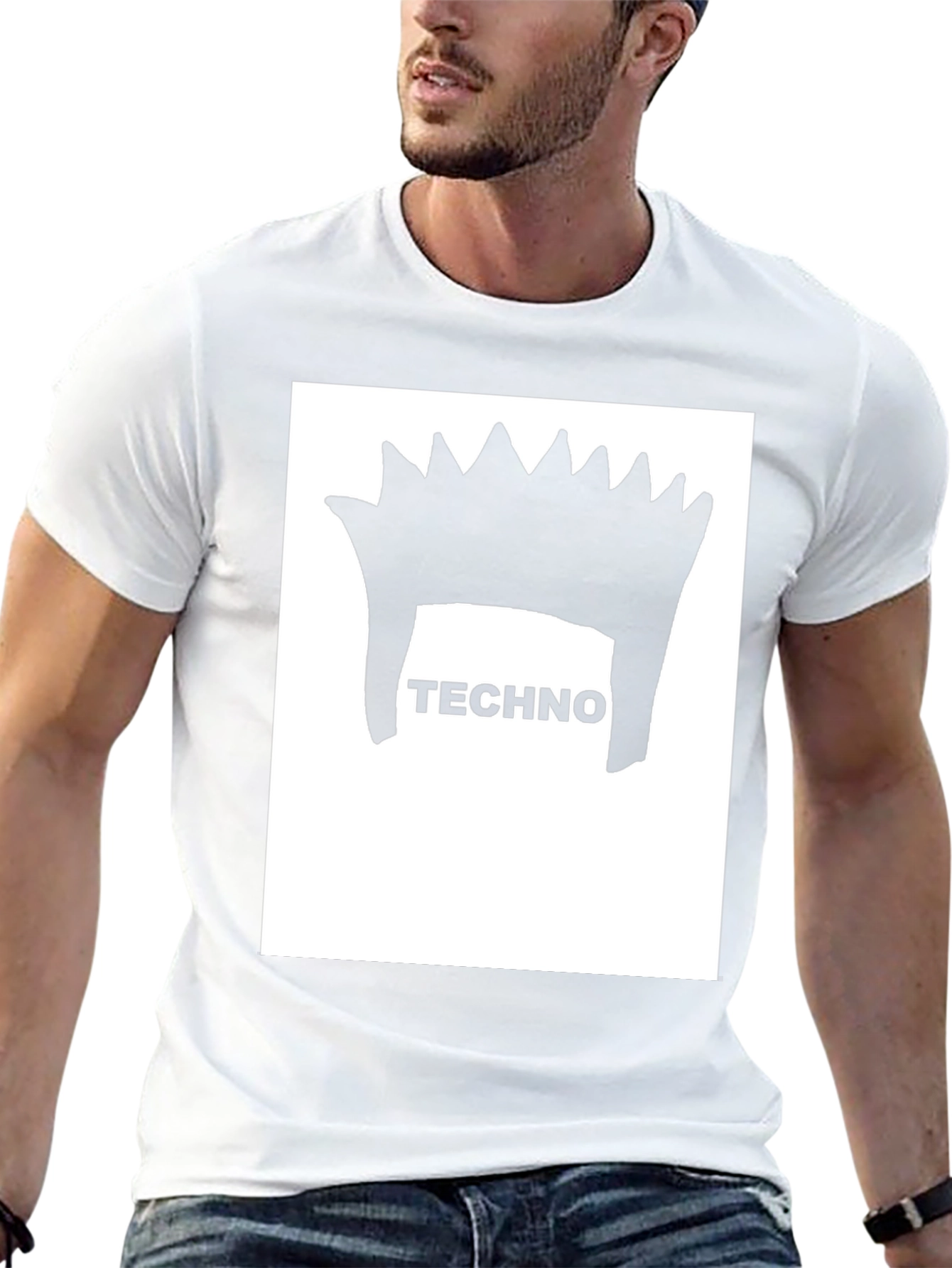 Techno Crown T-Shirt - Unique Graphic Tee