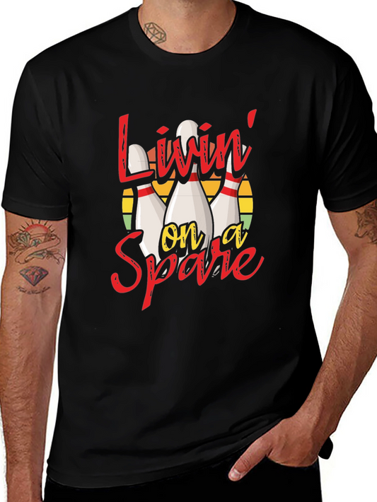 Livin on a Spare Bowling Graphic Tee
