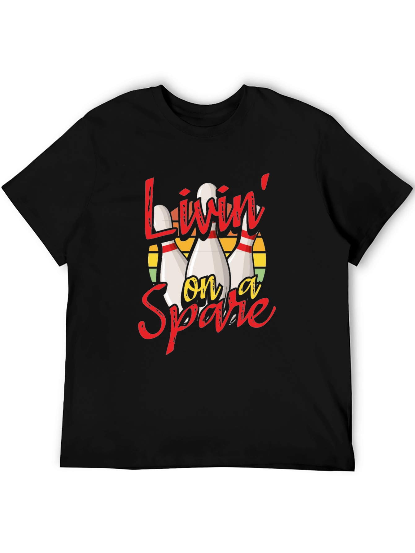 Livin on a Spare Bowling Graphic Tee