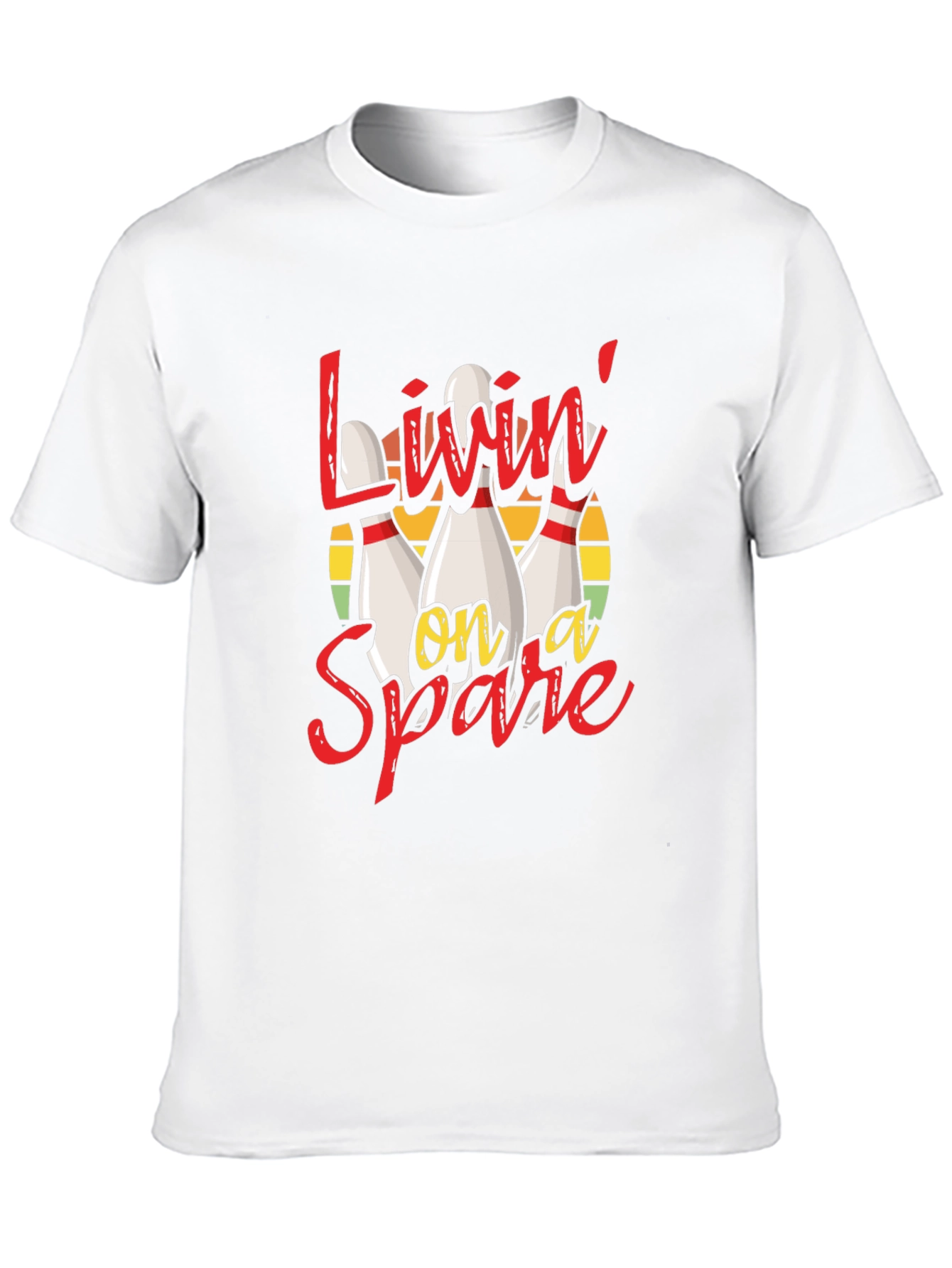 Livin on a Spare Bowling Graphic Tee