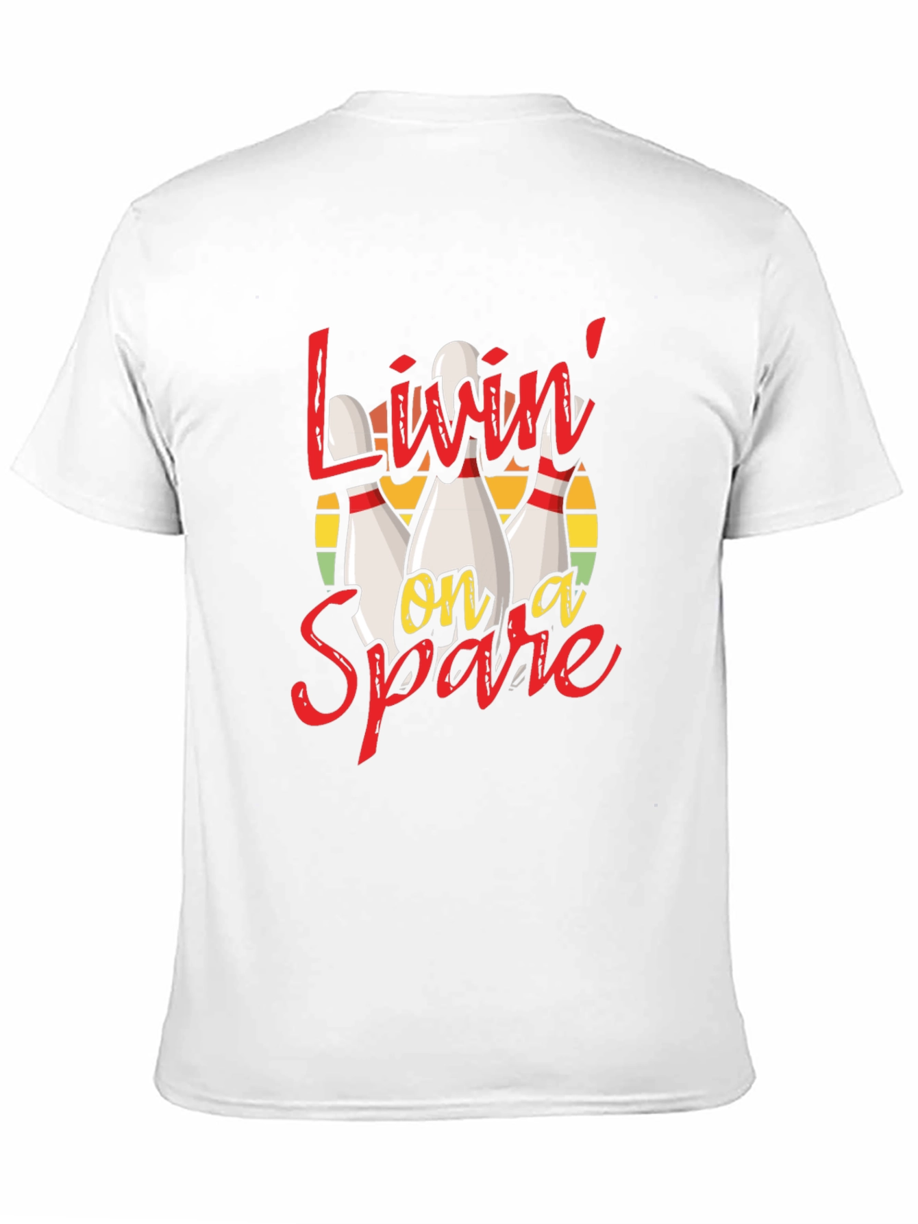 Livin on a Spare Bowling Graphic Tee