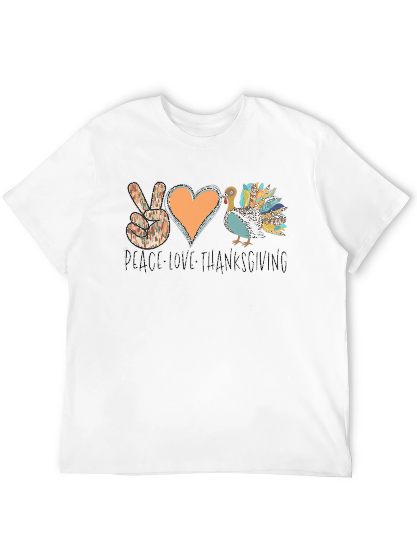 Peace Love Thanksgiving Graphic Tee