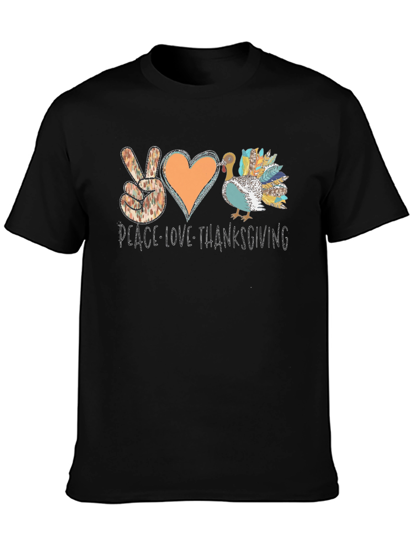 Peace Love Thanksgiving Graphic Tee