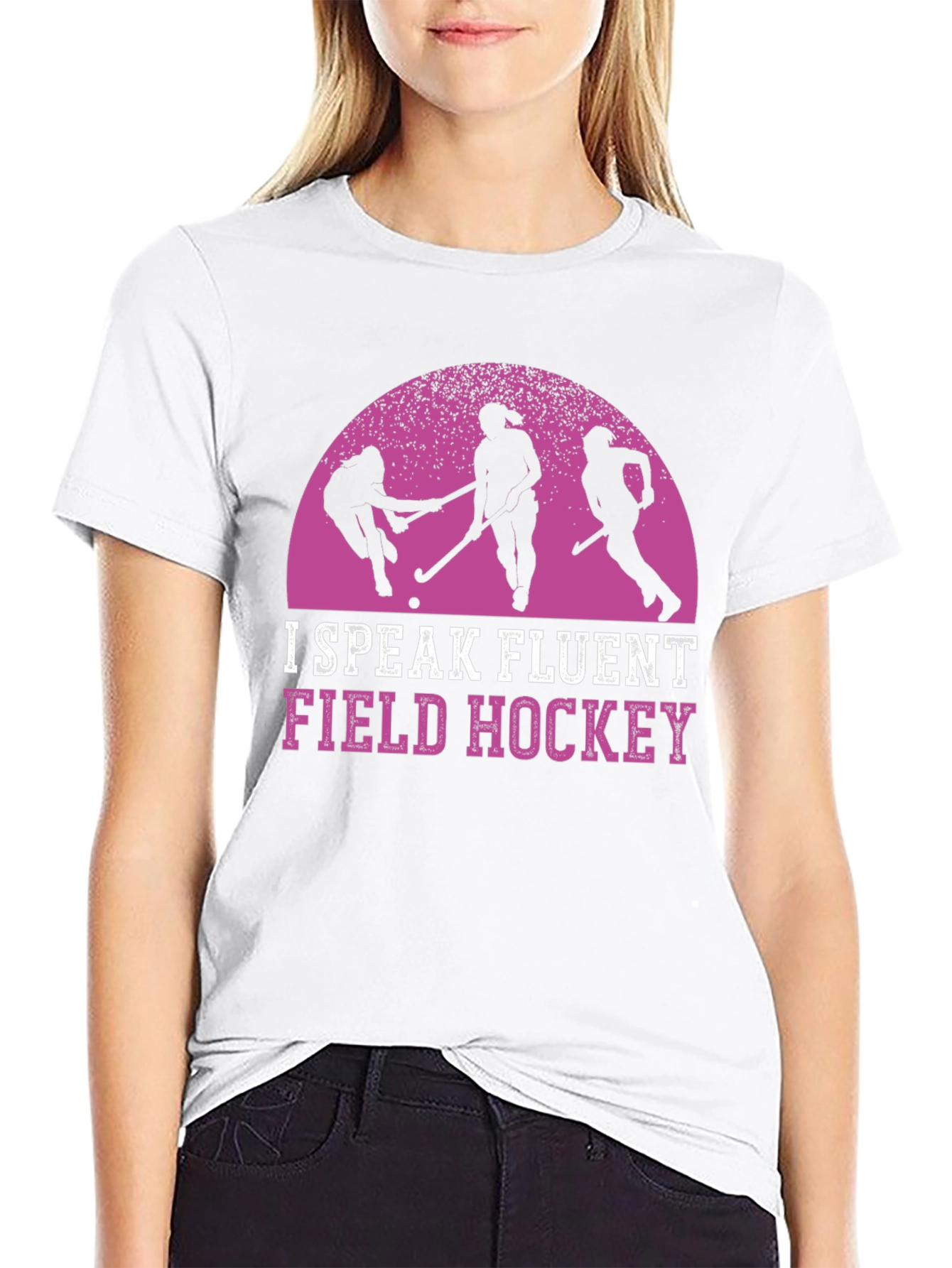 Fluent Field Hockey Black Graphic Tee