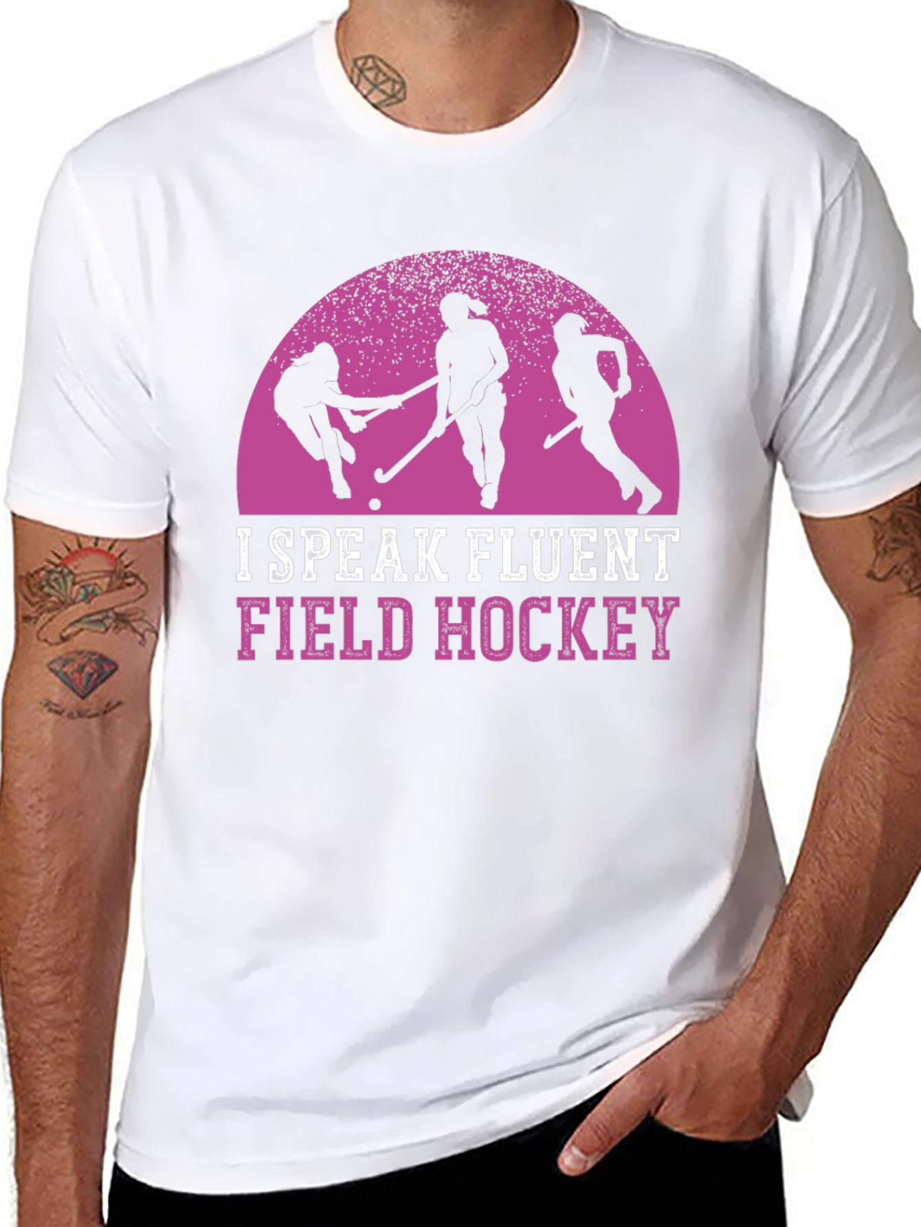 Fluent Field Hockey Black Graphic Tee