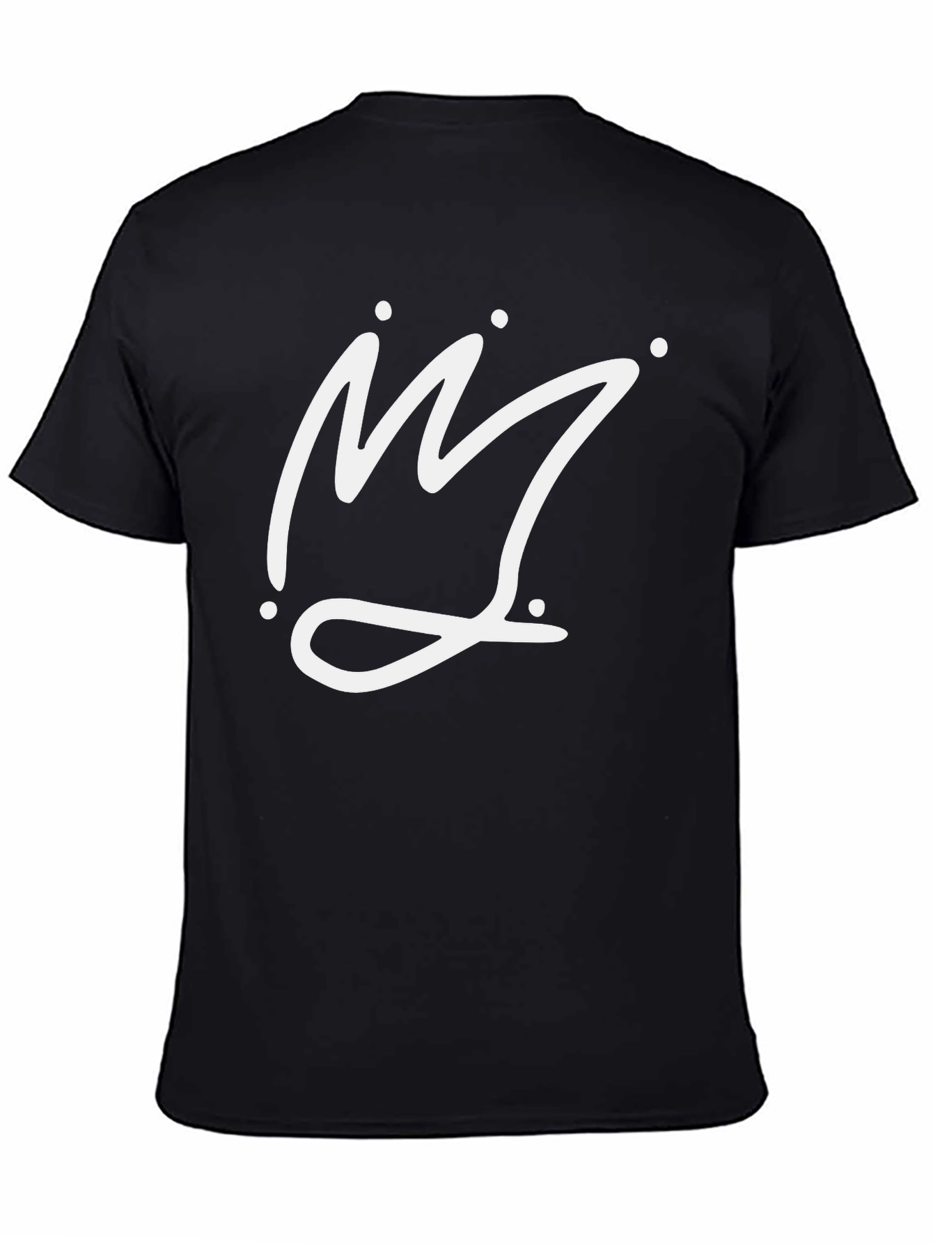 Crown Graphic Tee - Stylish Black Cotton Shirt