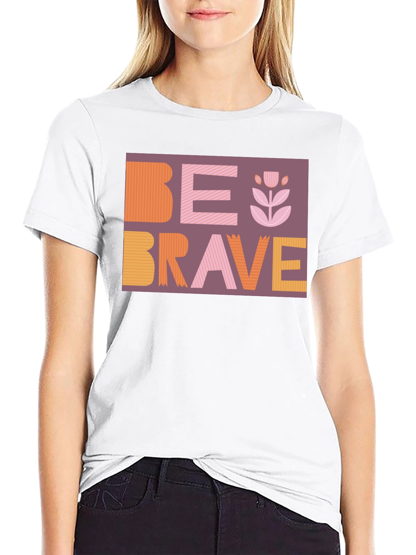 Be Brave Graphic Tee - Stylish & Inspiring Design
