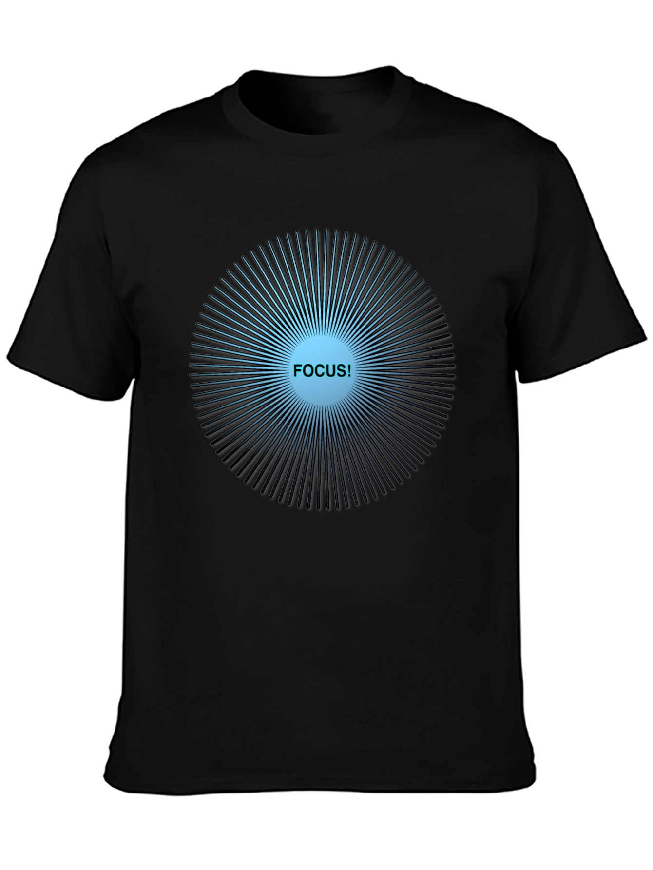 Focus Graphic Tee - Mens Crew Neck T-Shirt