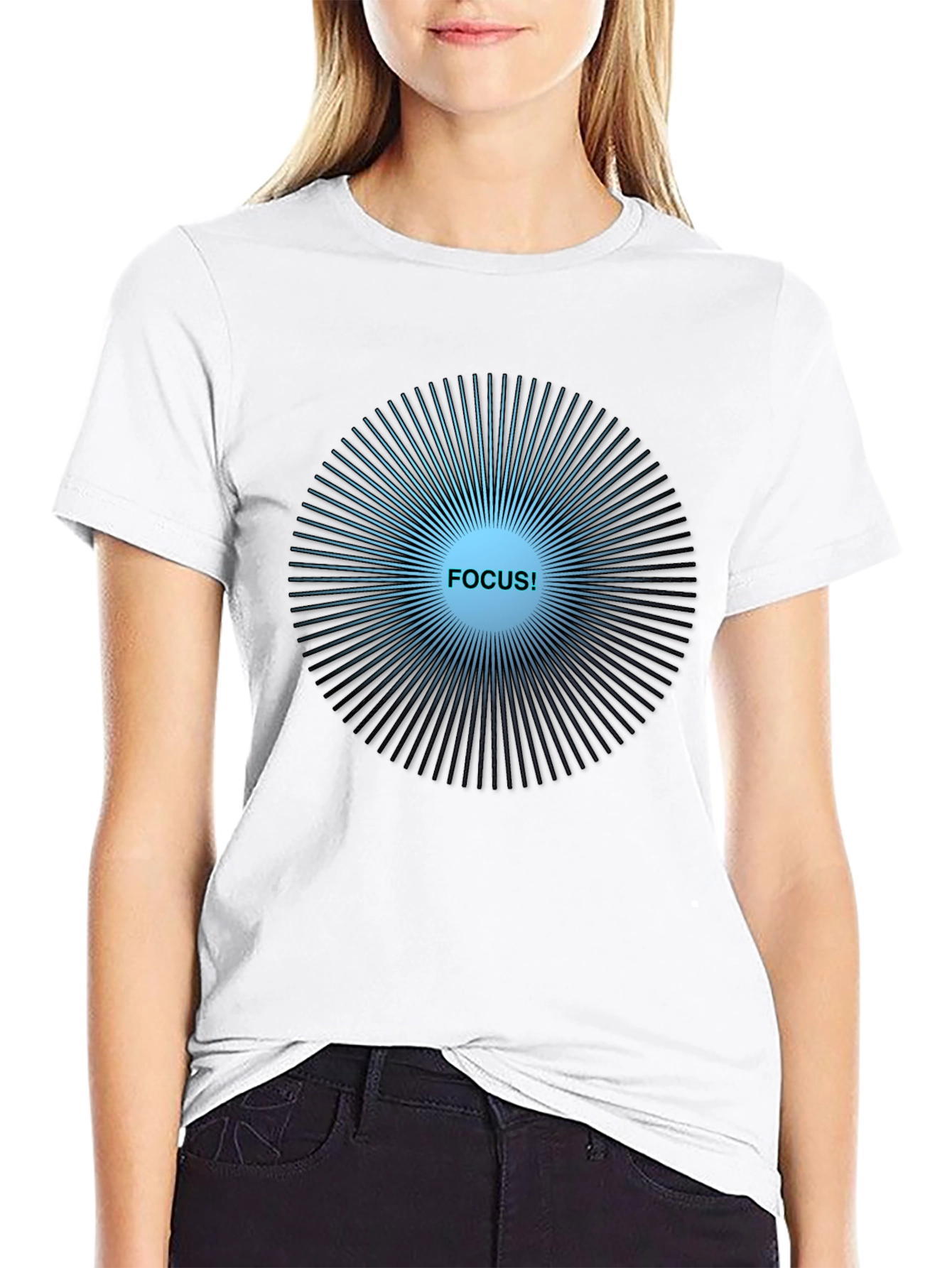Focus Graphic Tee - Mens Crew Neck T-Shirt