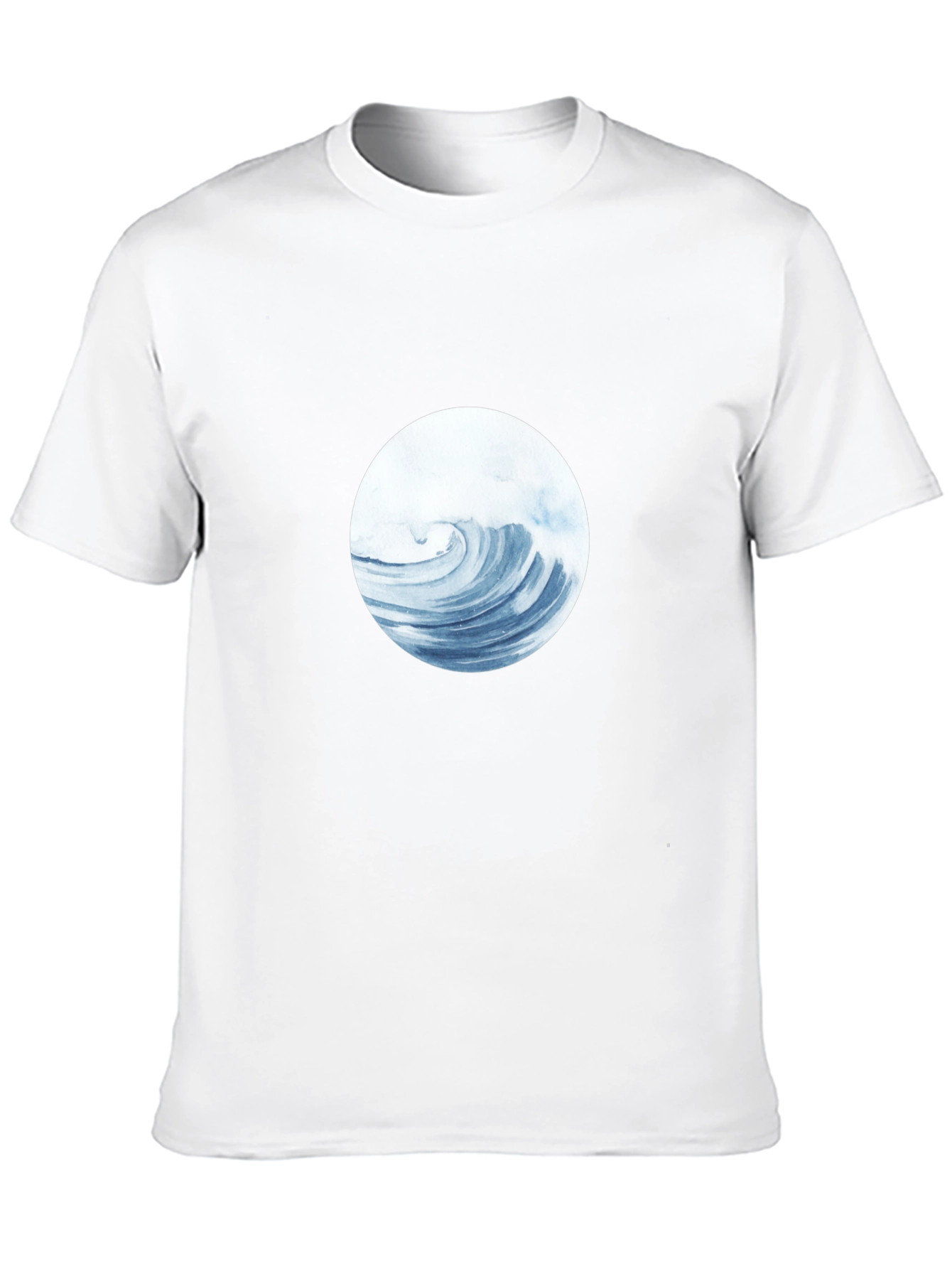 Wave Circle Graphic Tee - Black
