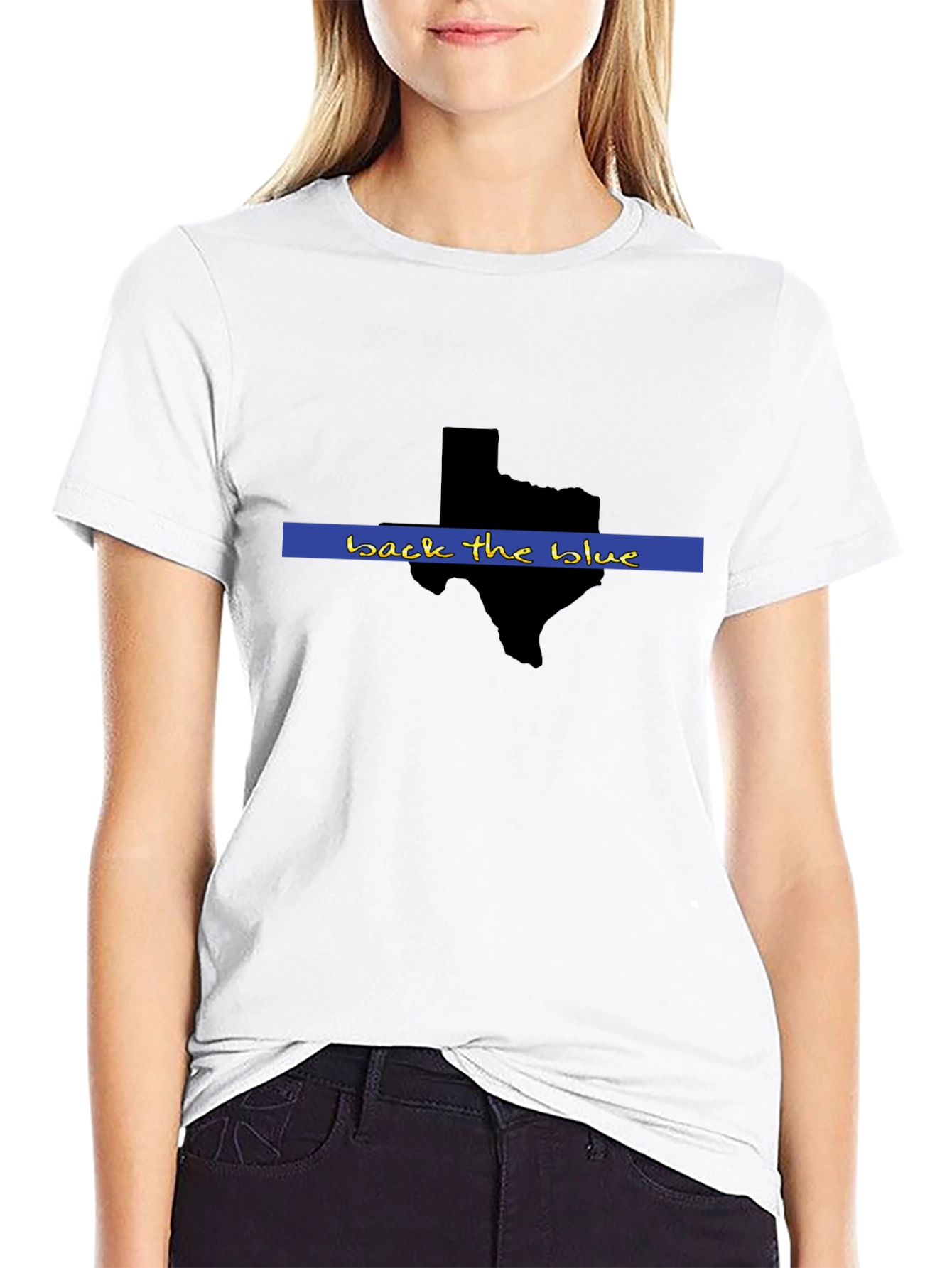 Back the Blue Texas State Support T-Shirt