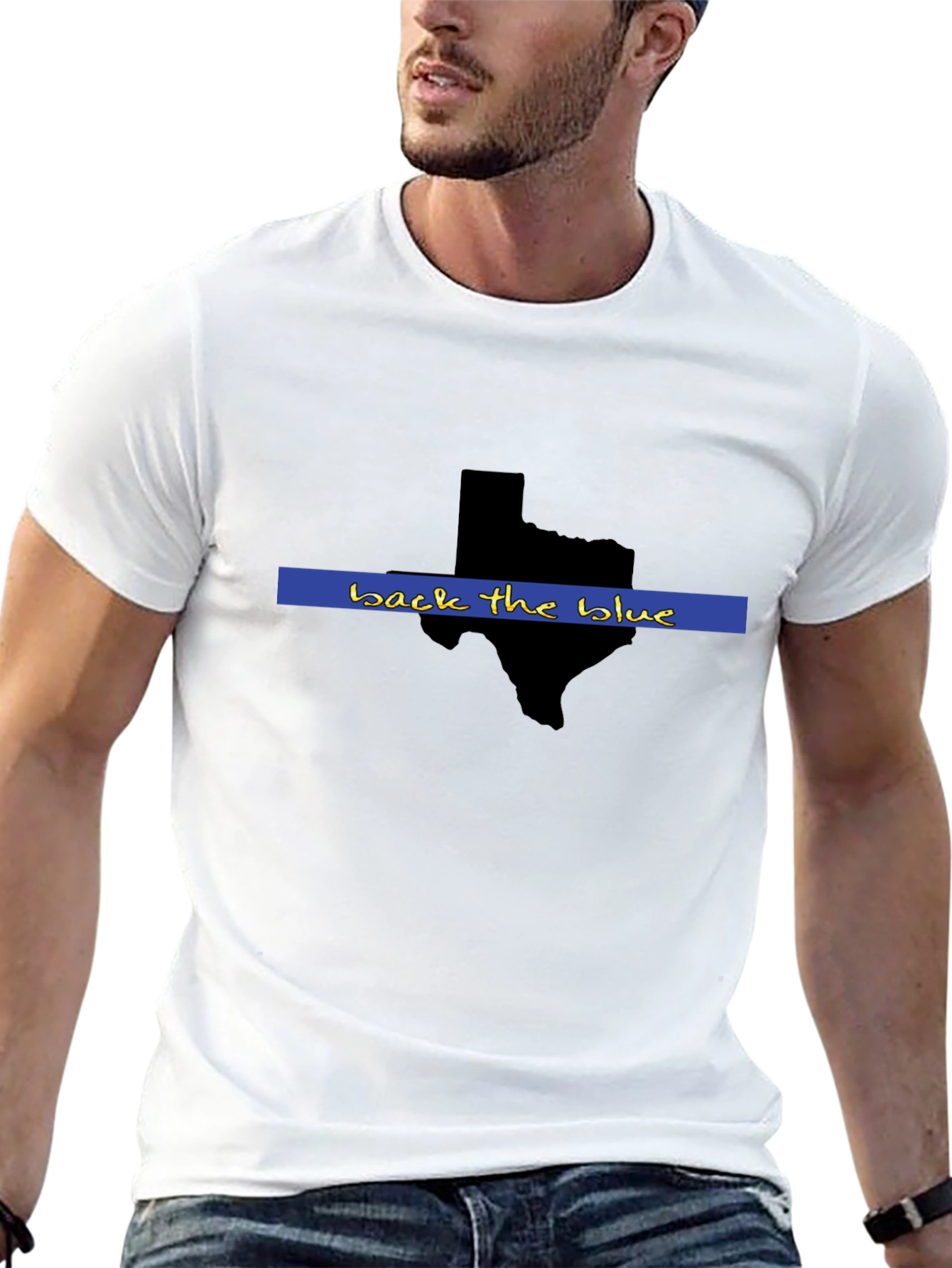 Back the Blue Texas State Support T-Shirt