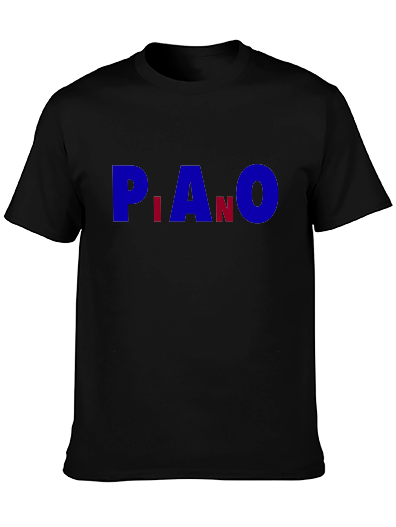 Piano Element Abbreviation Black T-Shirt