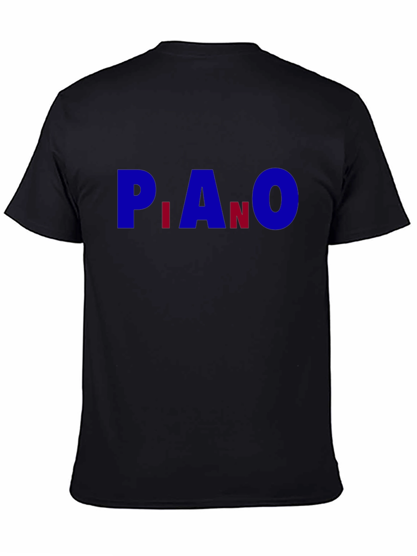 Piano Element Abbreviation Black T-Shirt