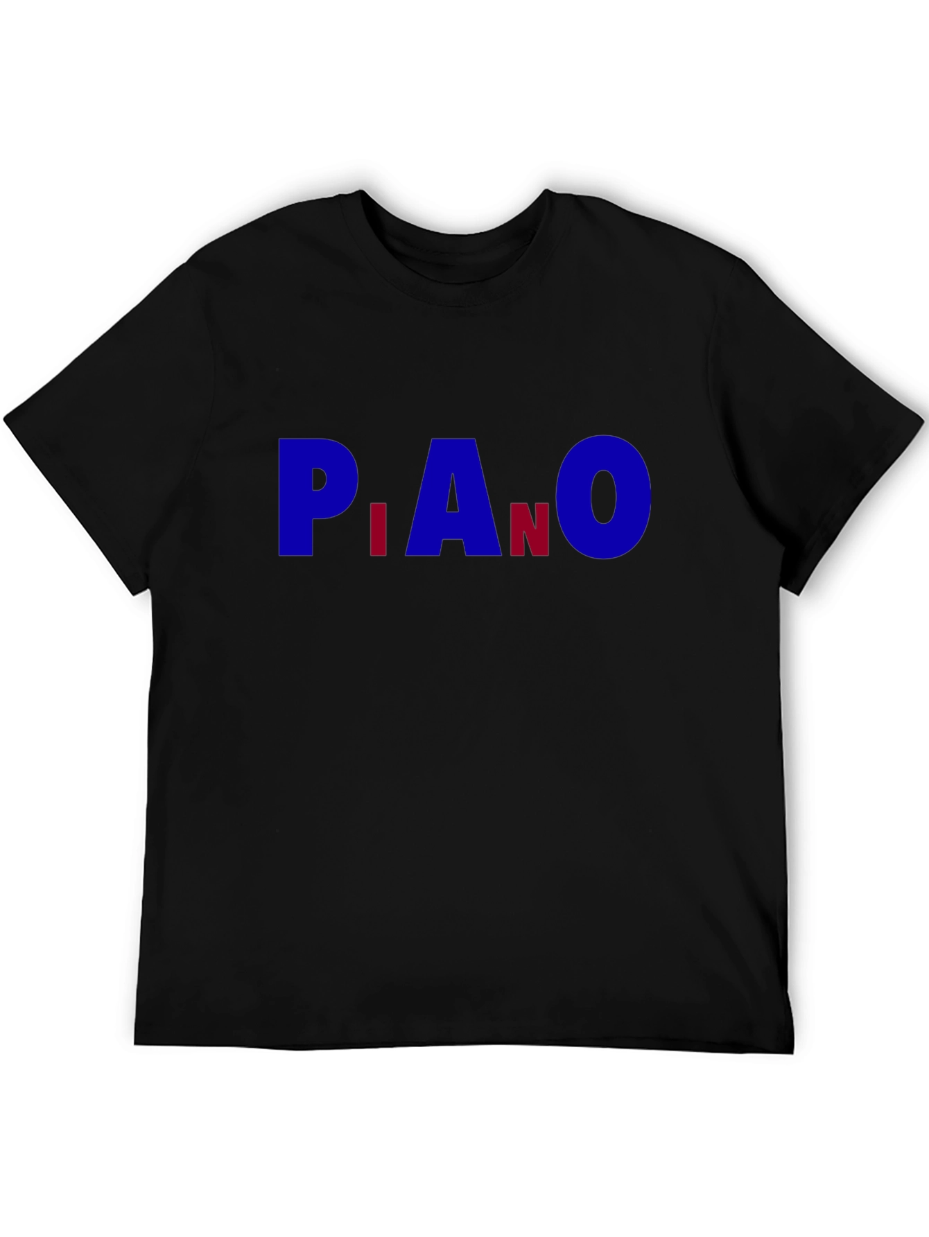 Piano Element Abbreviation Black T-Shirt