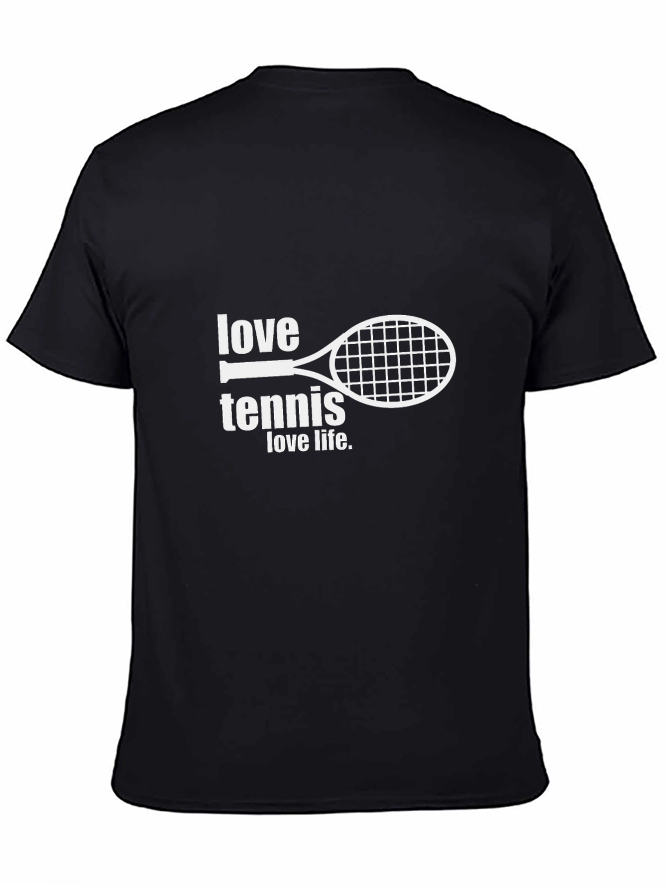 Love Tennis Black T-Shirt - Trendy Activewear