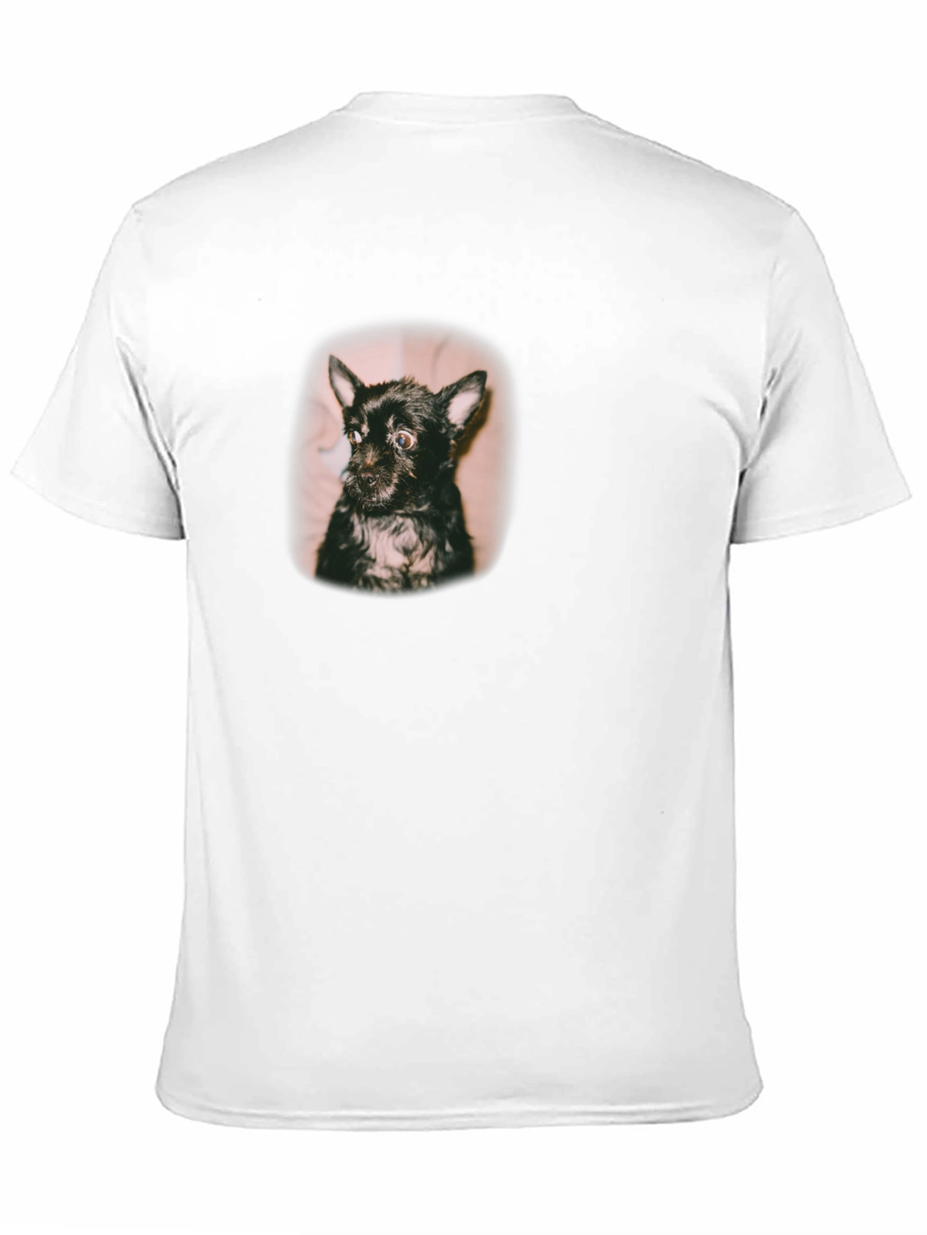 Cute Dog Portrait Black T-Shirt