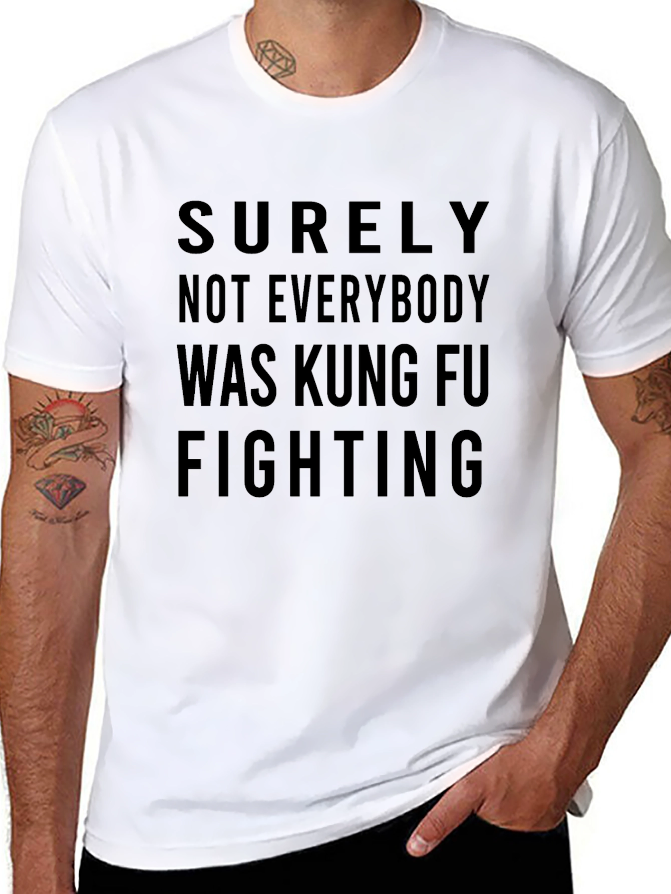 Kung Fu Fighting Graphic Tee - Black