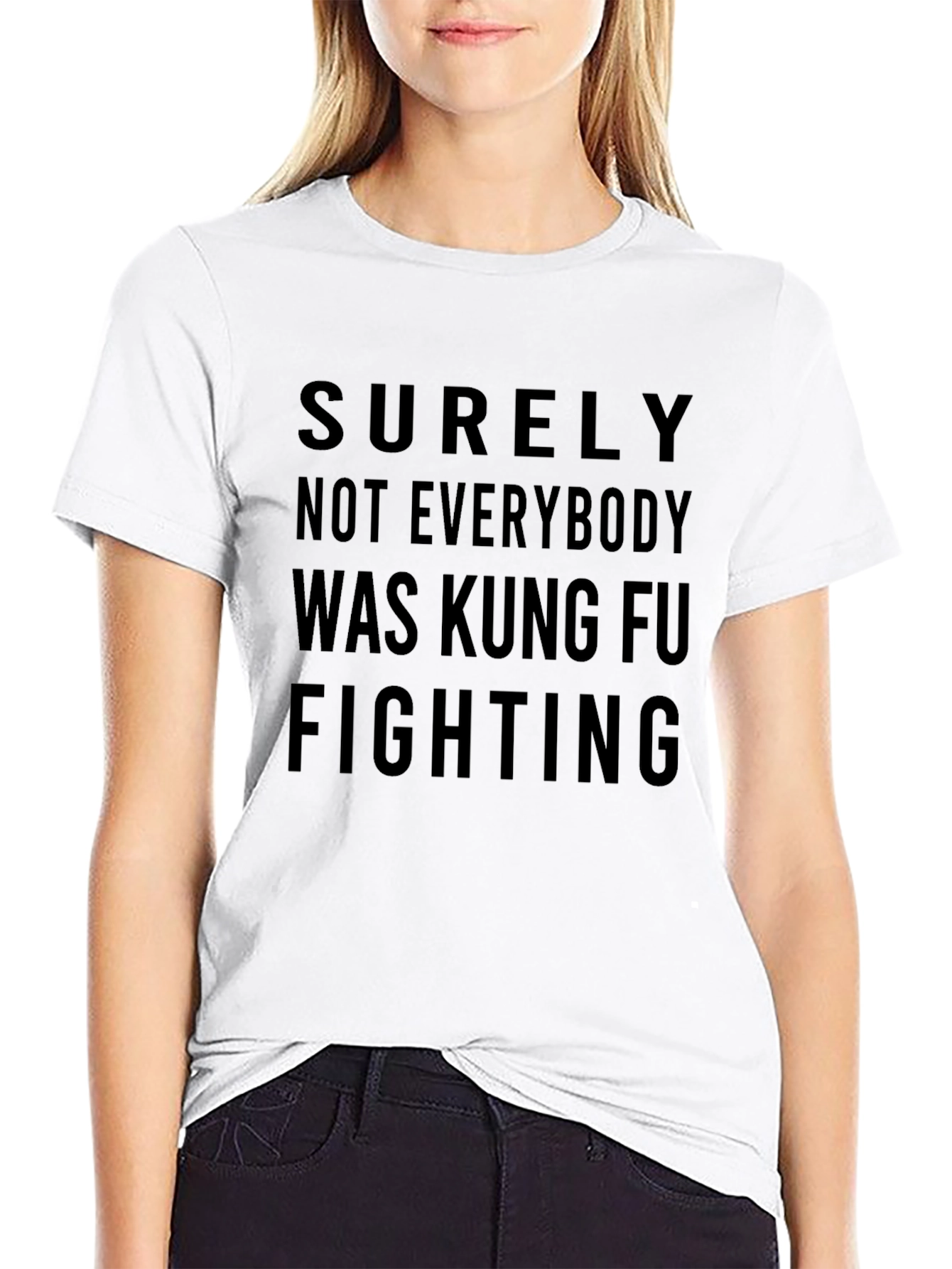 Kung Fu Fighting Graphic Tee - Black