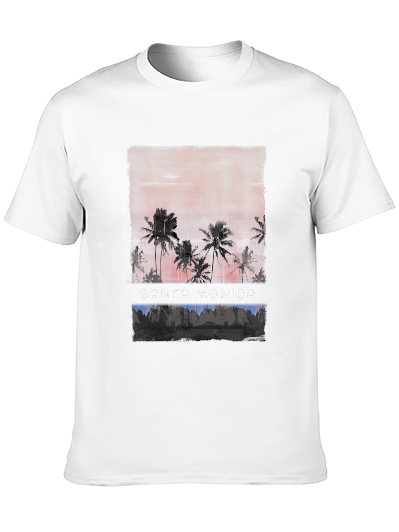 Santa Monica Palm Tree Graphic Tee