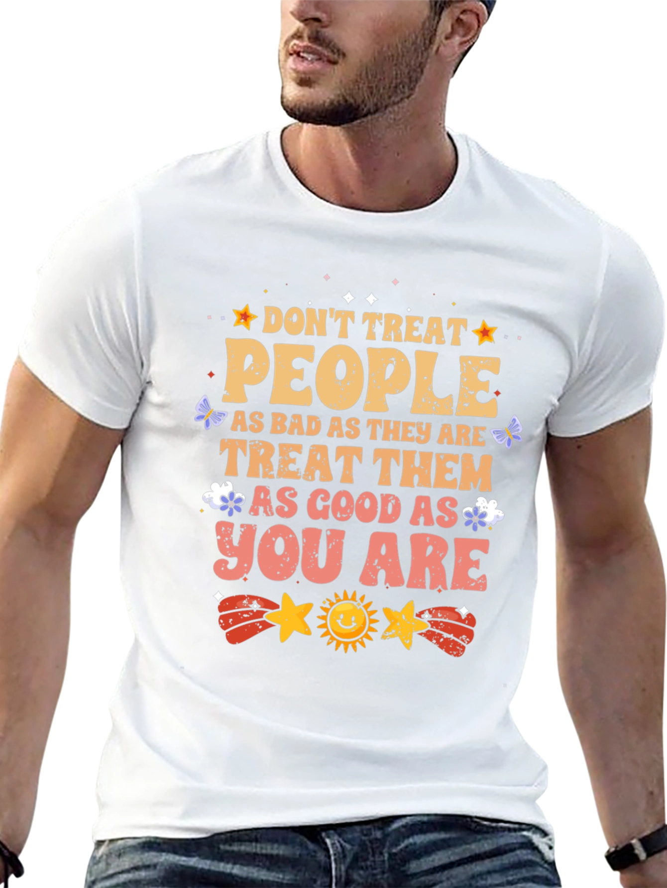 Inspirational Graphic T-Shirt - Treat People With Kindness