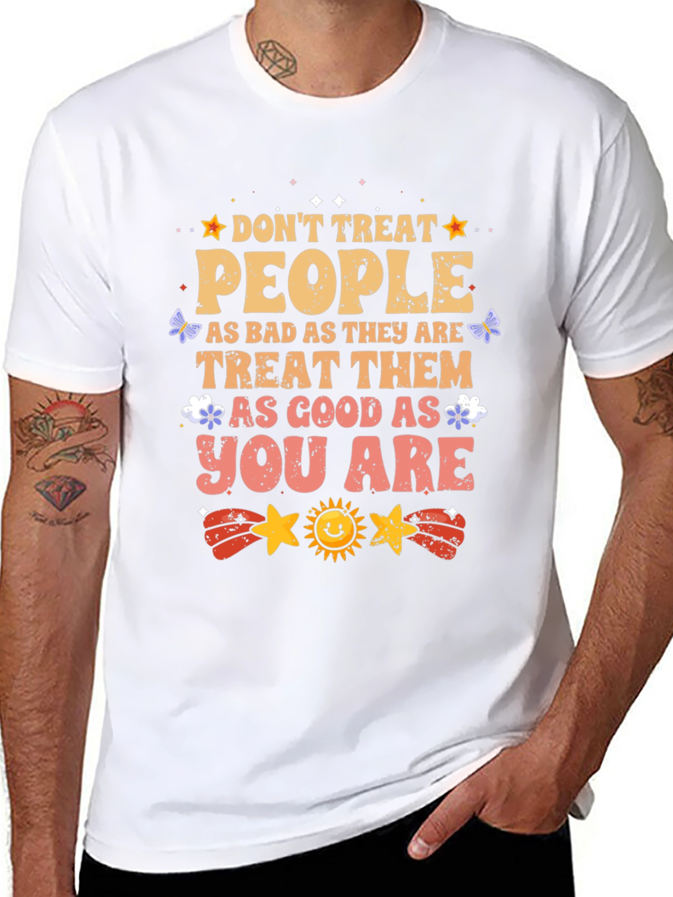 Inspirational Graphic T-Shirt - Treat People With Kindness