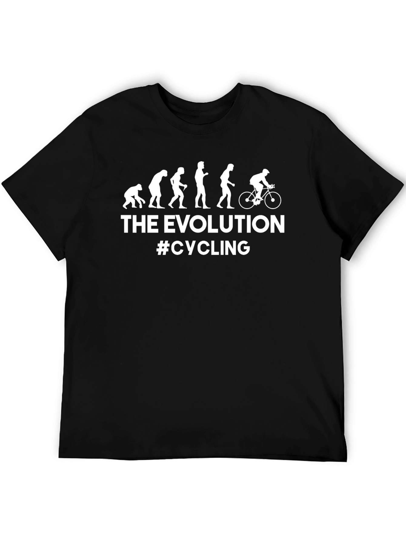 Cycling Evolution T-Shirt - Black